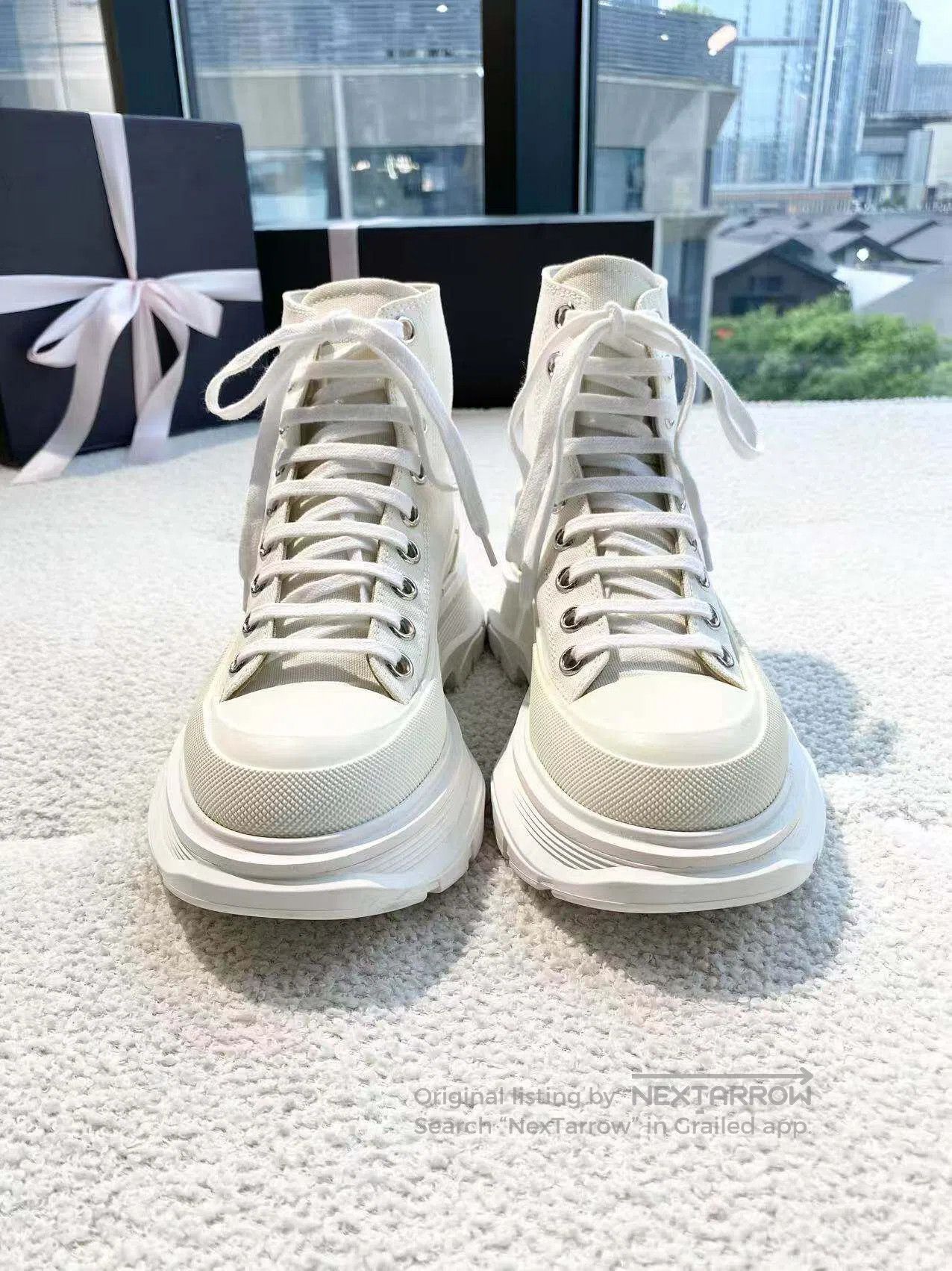 Alexander McQueen Alexander Mcqueen Lace-up platform high-top Martin boots| Size US 5.5 / IT 35.5 - 2 Thumbnail