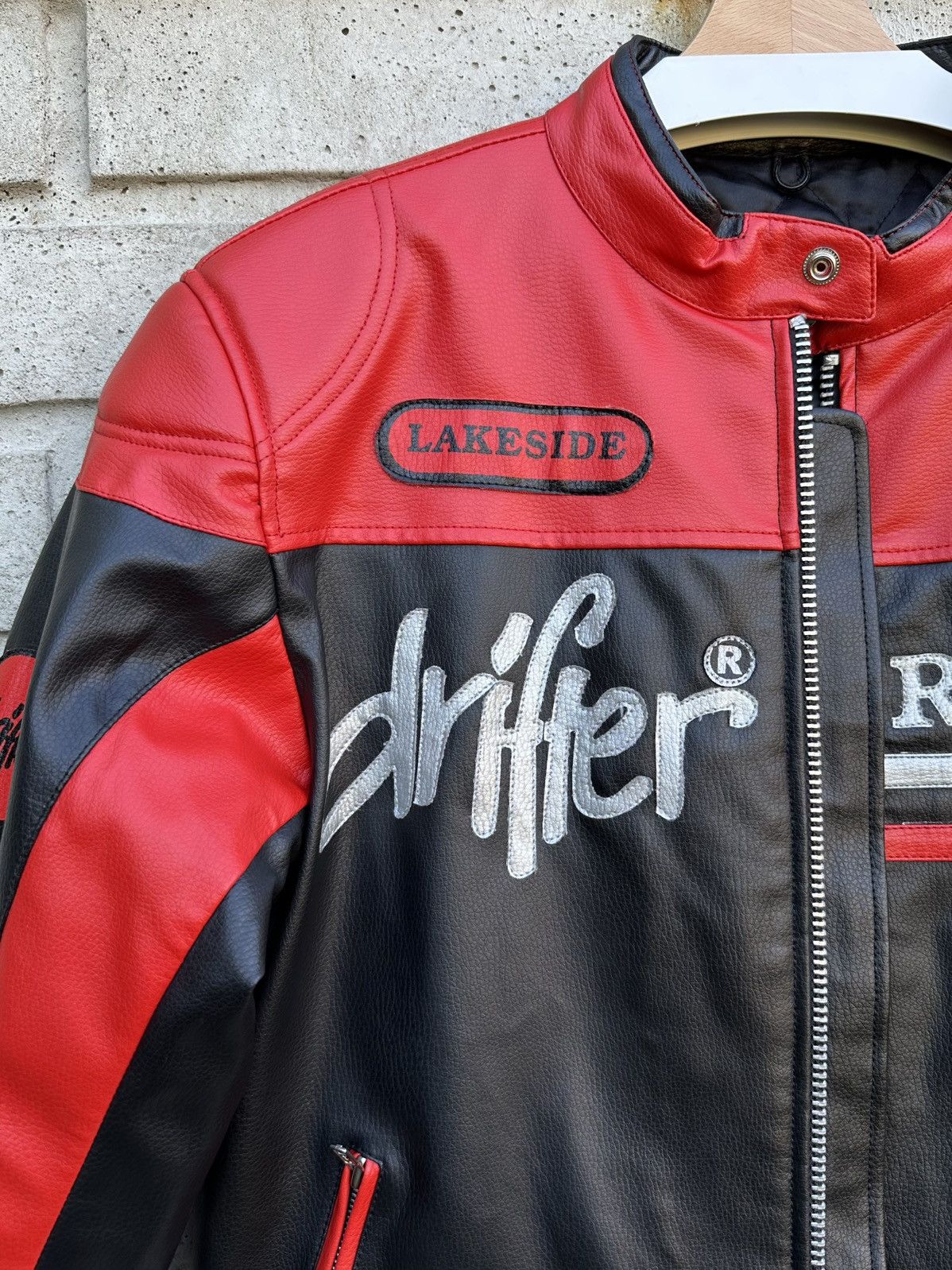 DRIFTER Black, red, leather motorcycle, racing jacket Drifter, size S Size US S / EU 44-46 / 1 - 3 Thumbnail