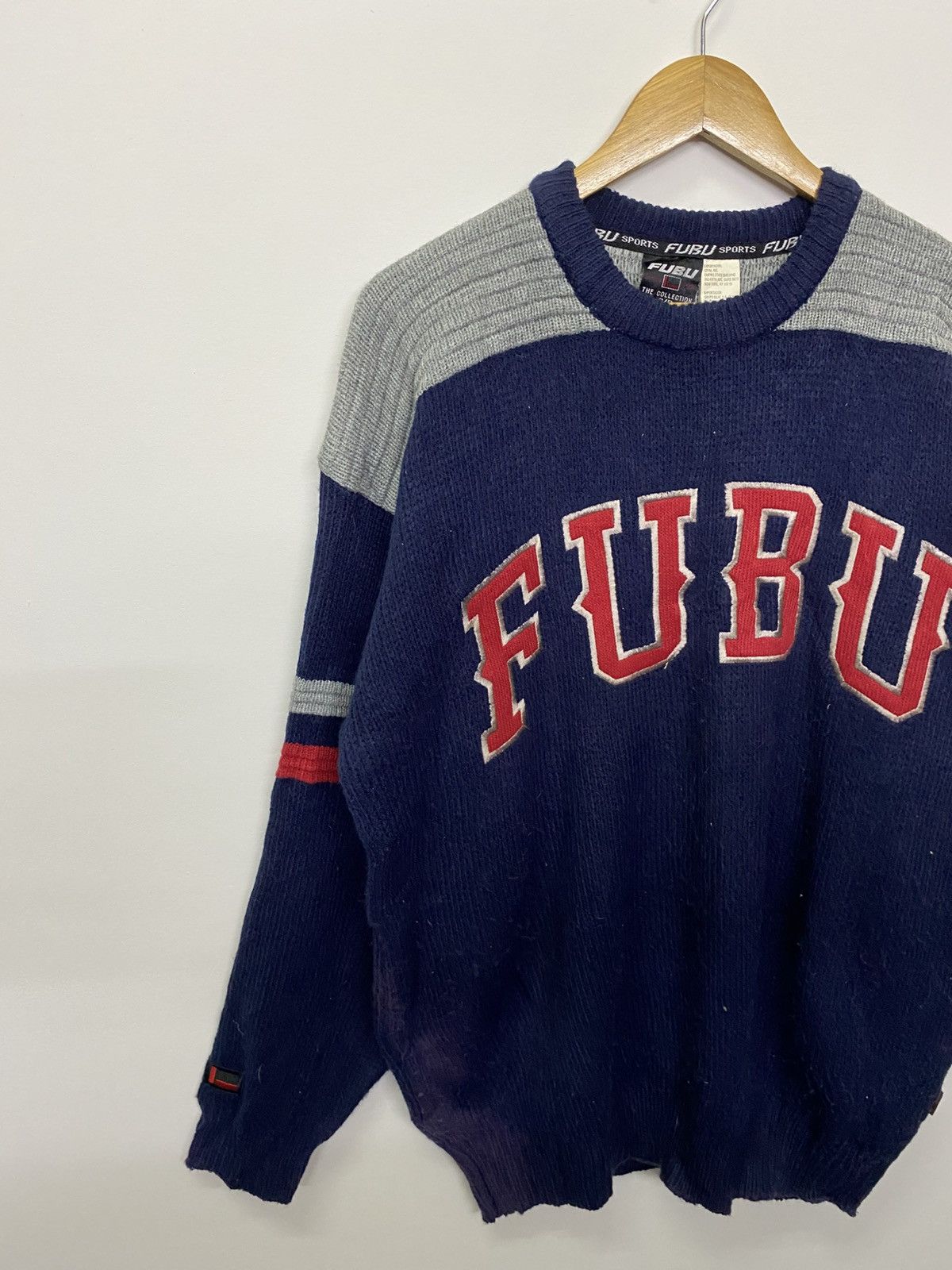 Homespun Knitwear Vintage FUBU Embroidery Knitwear Sweatshirt Size US XL / EU 56 / 4 - 3 Thumbnail