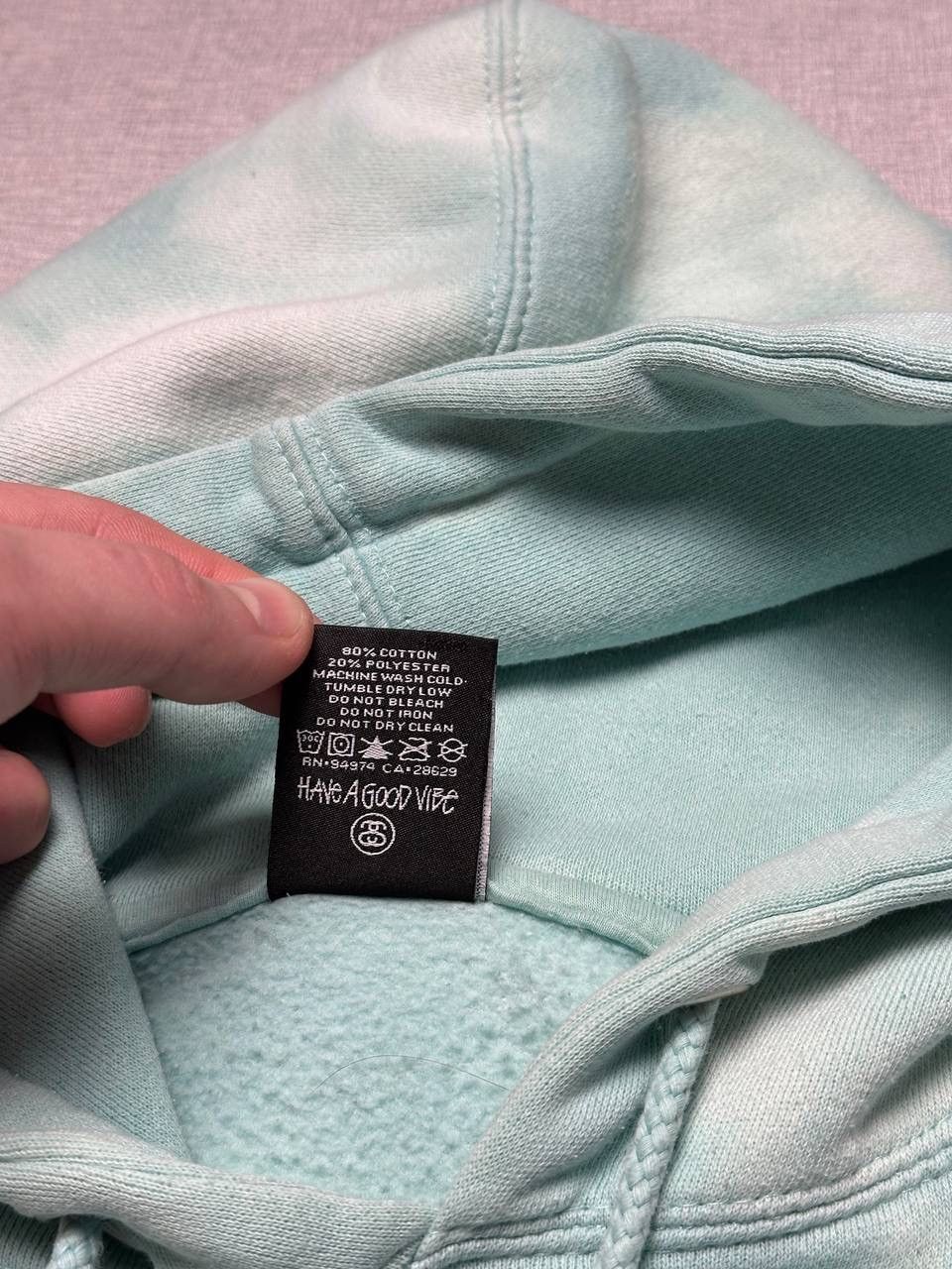 Stussy Stüssy Vintage Skate Hoodie Tie Dye Big Back Logo Sk8 Size US M / EU 48-50 / 2 - 8 Thumbnail
