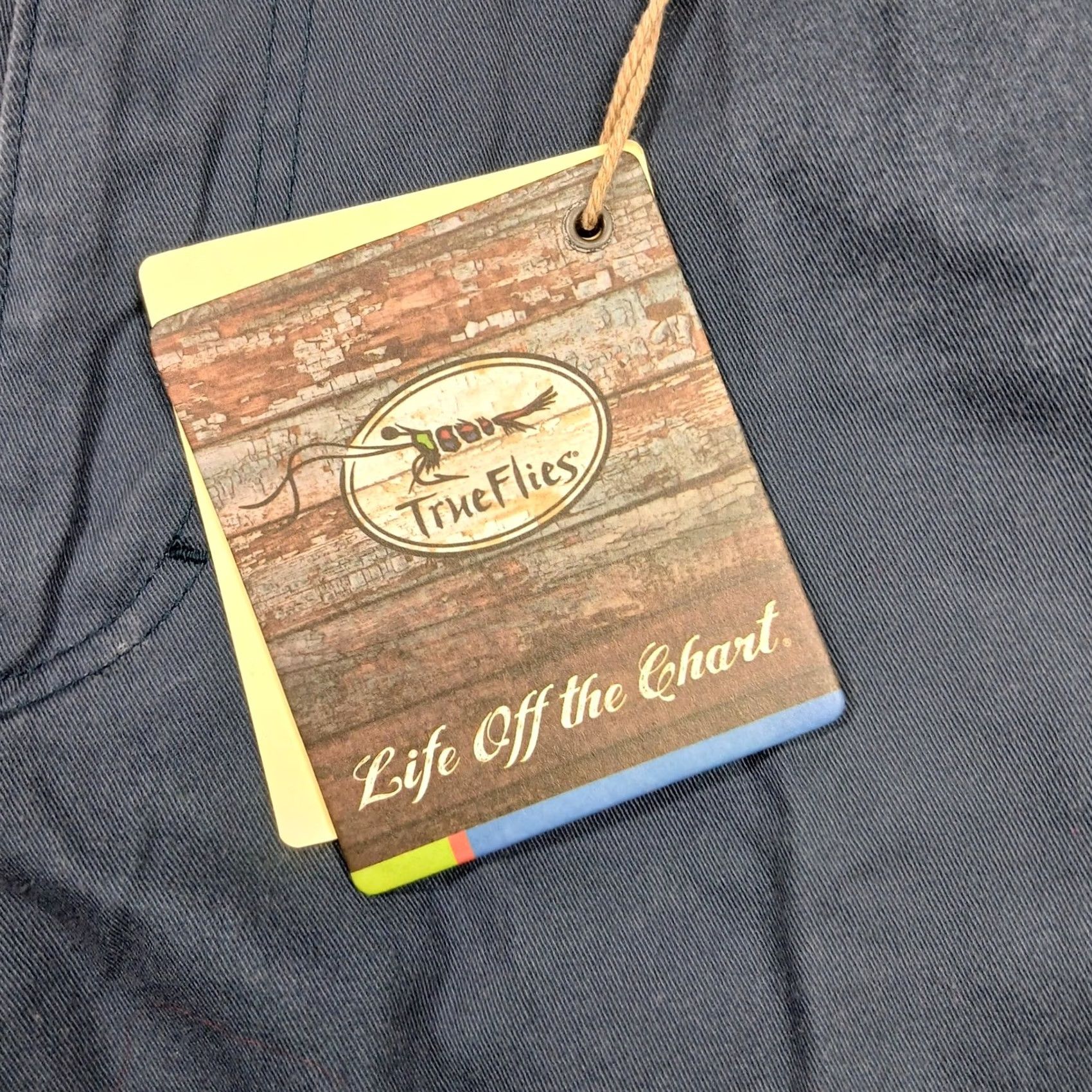 Vintage True Flies Pants Men's 40x30 Blue Chino NWT Size US 40 / EU 56 - 4 Thumbnail