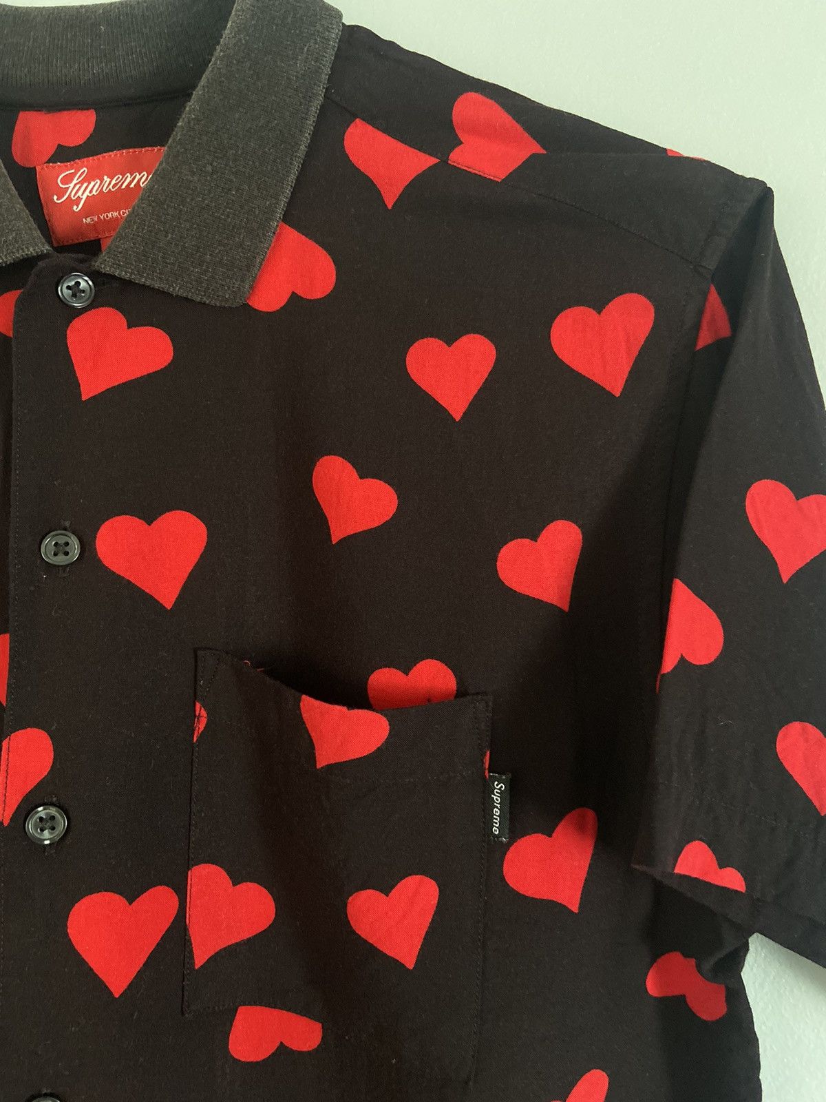 Shirt Supreme Supreme Hearts Rayon Supreme Hearts Rayon Shirt