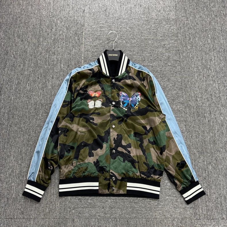 Valentino Valentino Embroidered butterfly camouflage jacket Size M / US 6-8 / IT 42-44 - 1 Thumbnail