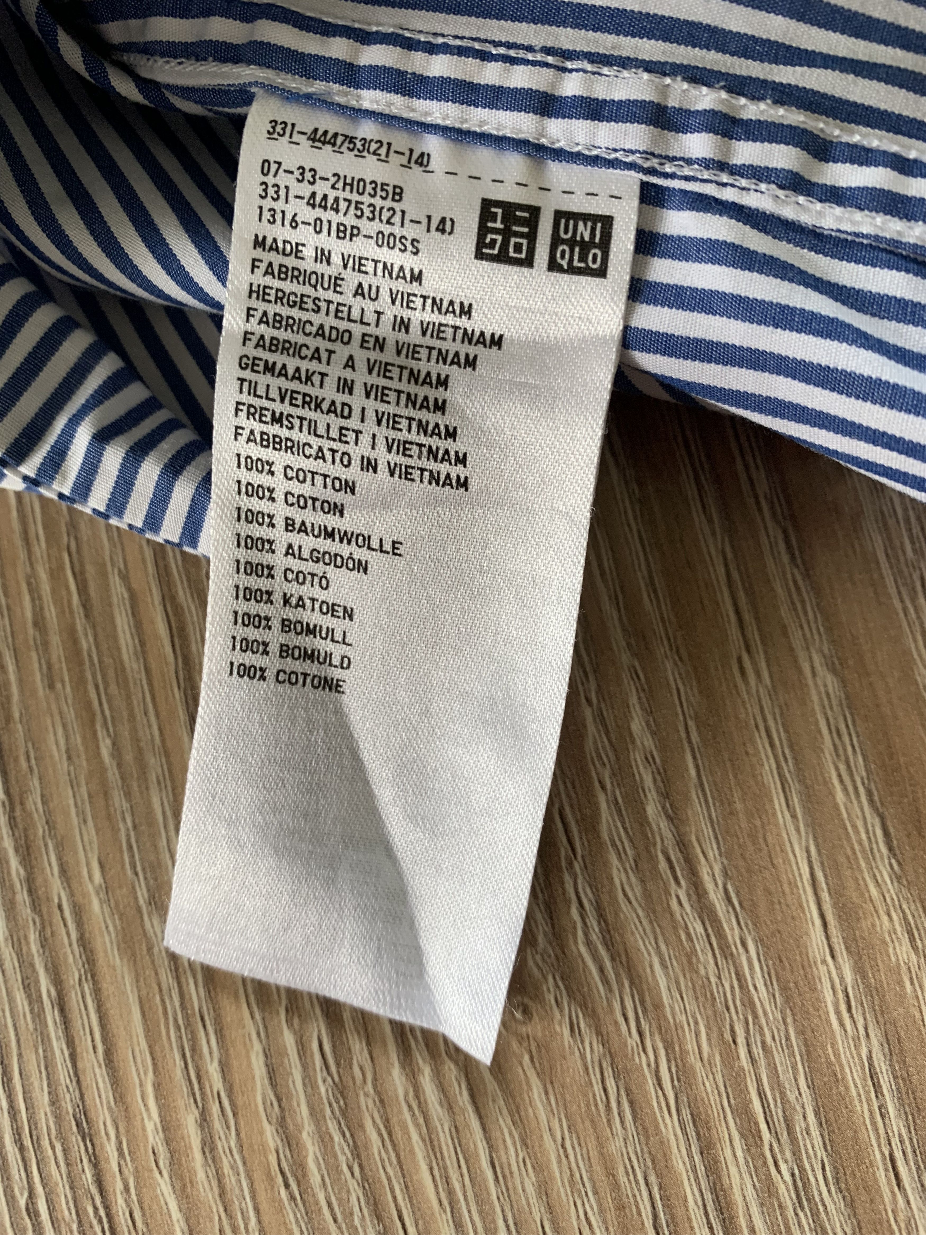 Uniqlo × Vintage Uniqlo Cotton Long Sleeve Stripe Button Down Shirt Size US L / EU 52-54 / 3 - 6 Thumbnail