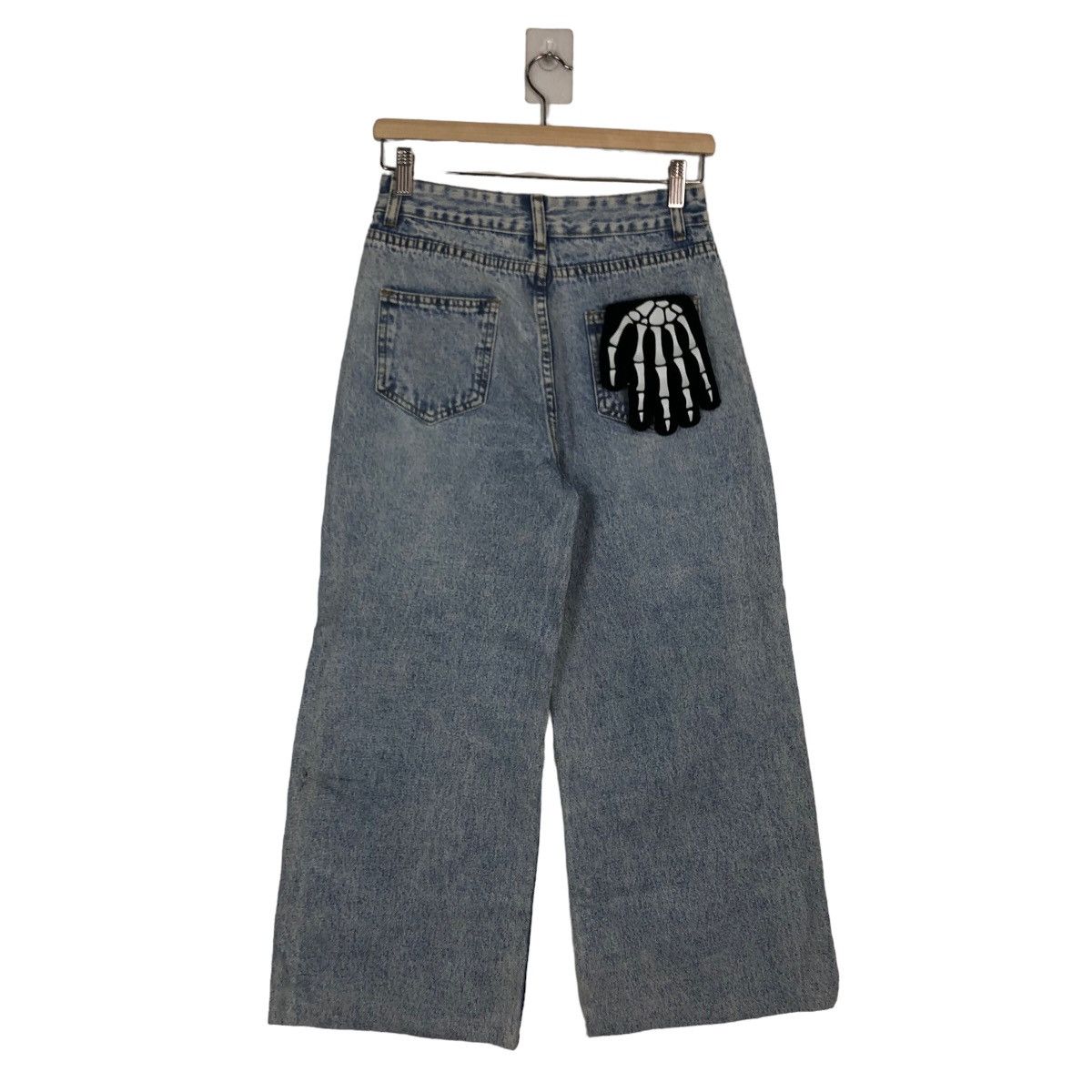 Japanese Brand 🔥VINTAGE CROPPED DENIM JEANS DISTRESSED JAPAN RICK OWENS Size US 26 / EU 42 - 6 Thumbnail