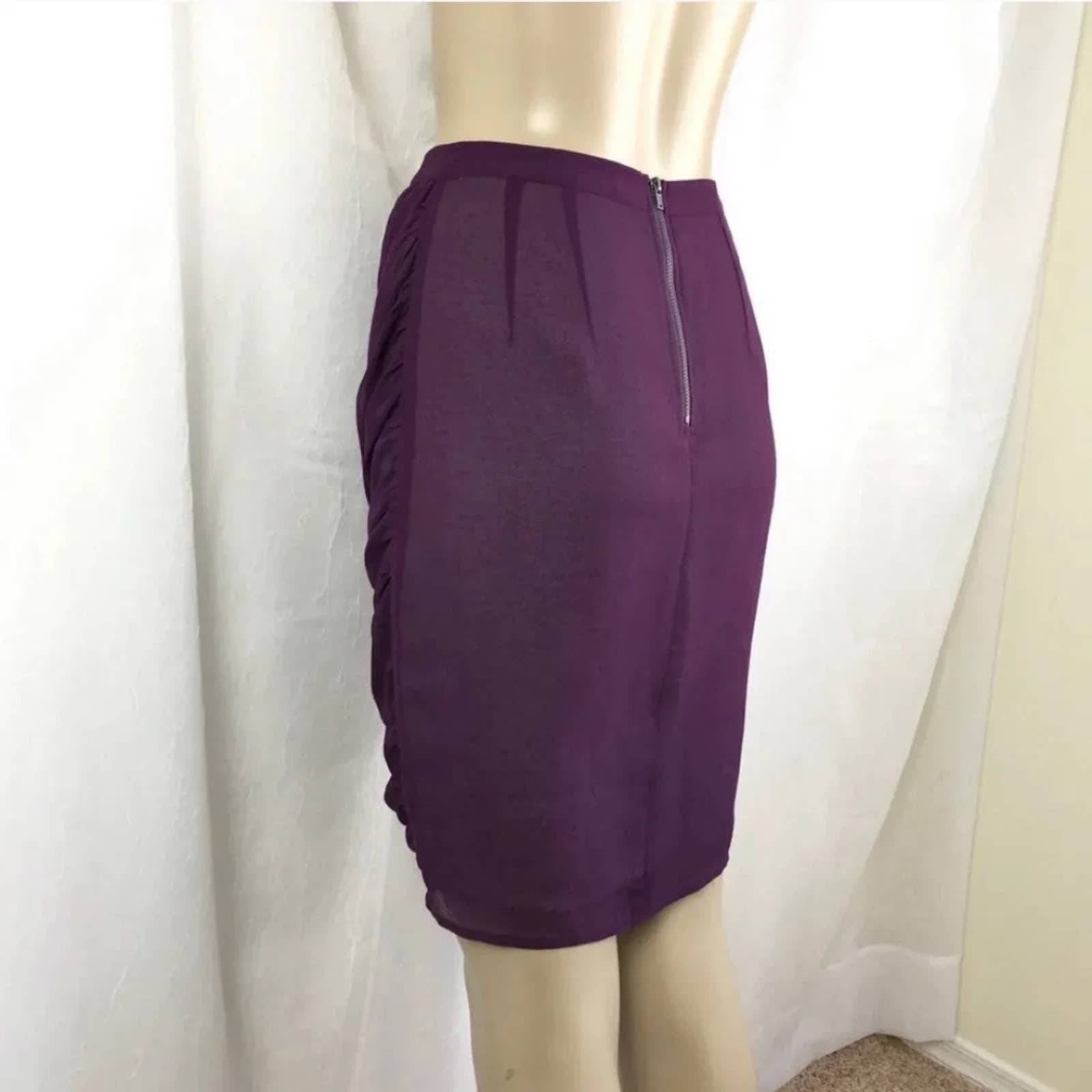 Urban Outfitters Silence + Noise Purple Chiffon Knee Skirt Urban Outfitters 0 Size 27" / US 4 / IT 40 - 6 Thumbnail