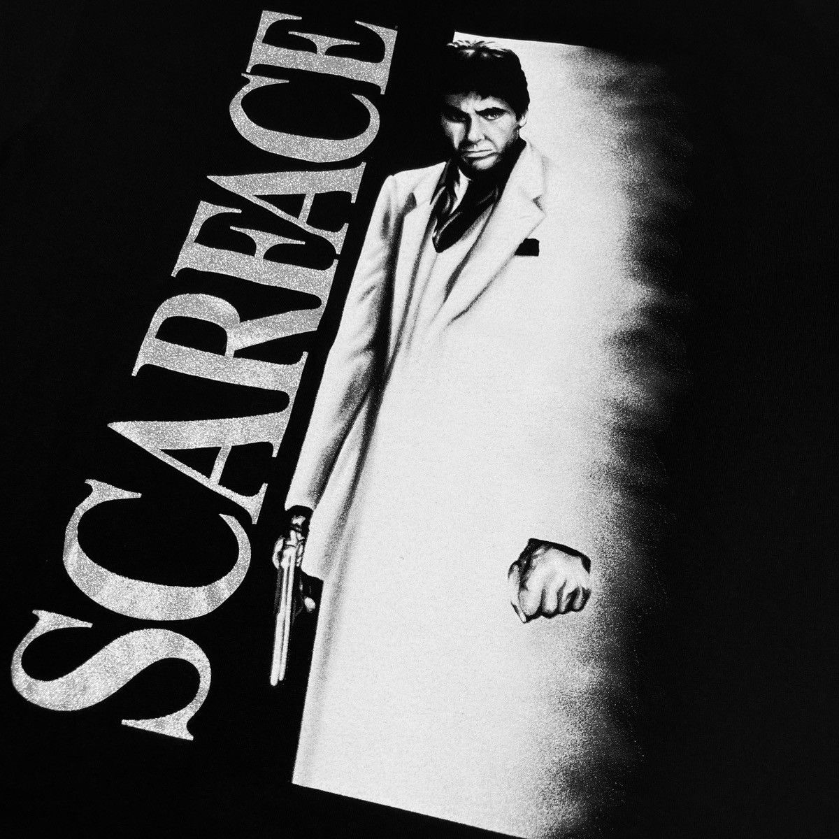 Vintage Scarface Tony Montana Glitter Gangster T-Shirt Size US L / EU 52-54 / 3 - 4 Thumbnail