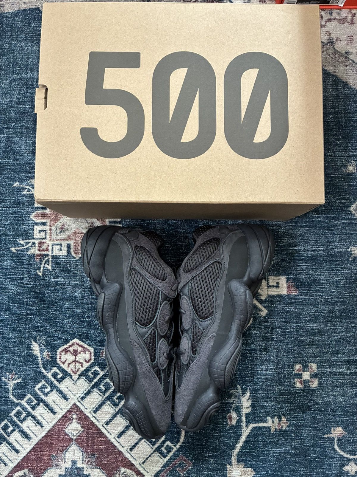 Adidas × Kanye West Adidas Yeezy 500 Utility Black SKU F36640 Brand New Size US 6.5 / EU 39-40 - 1 Thumbnail
