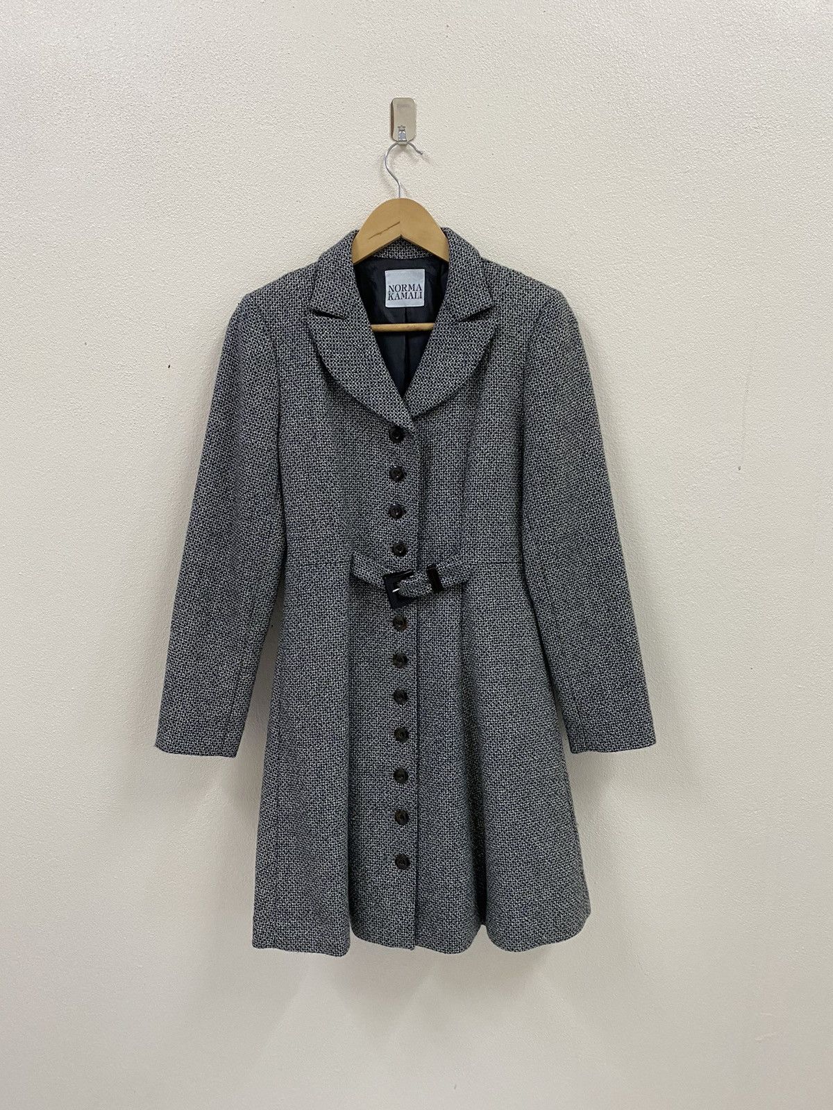 Norma Kamali Norma Kamali Coat Jacket - Wool Size S / US 4 / IT 40 - 2 Thumbnail