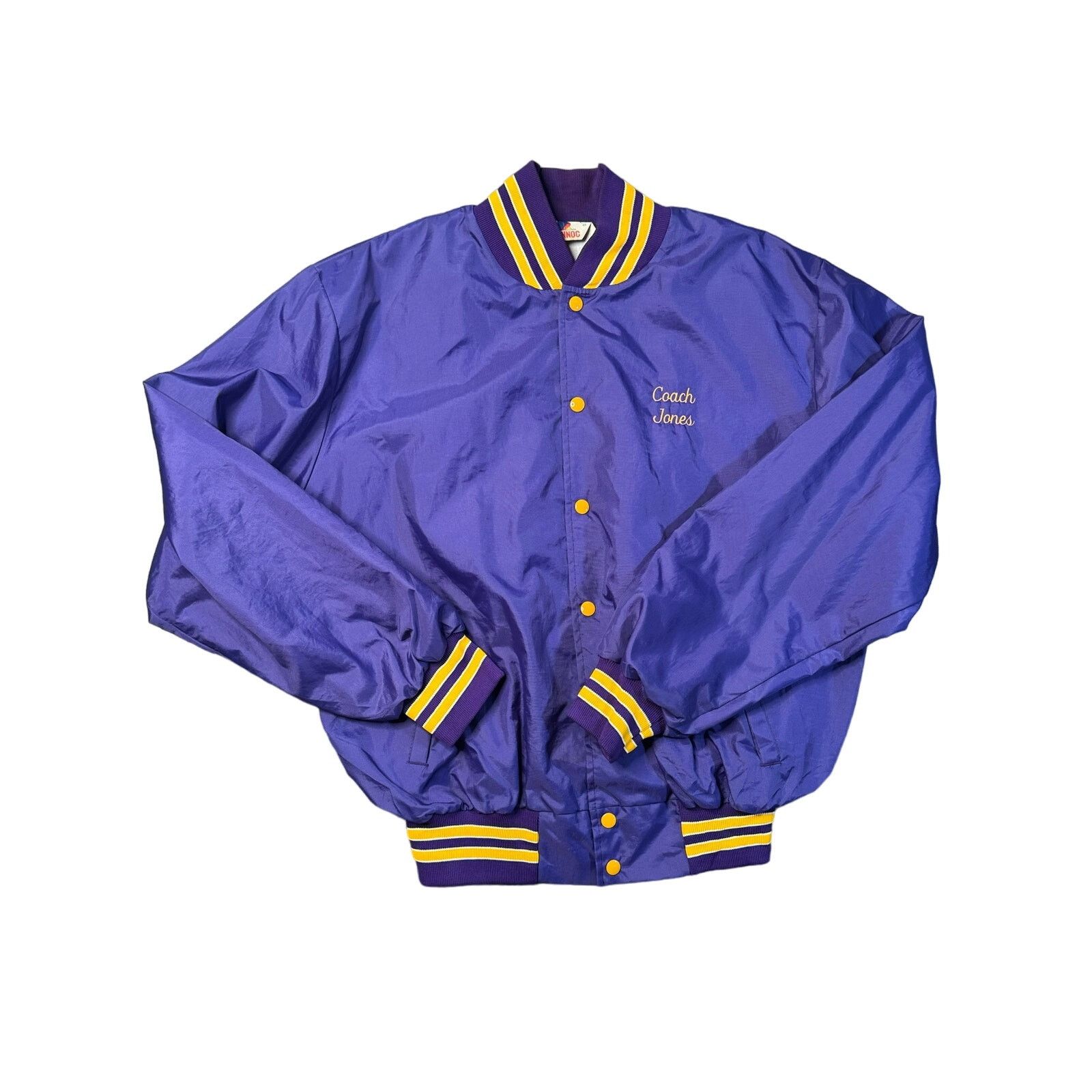 Rennoc Rennoc Varsity Jacket Men XL Purple Coach Jones Embroidery Size US L / EU 52-54 / 3 - 1 Thumbnail