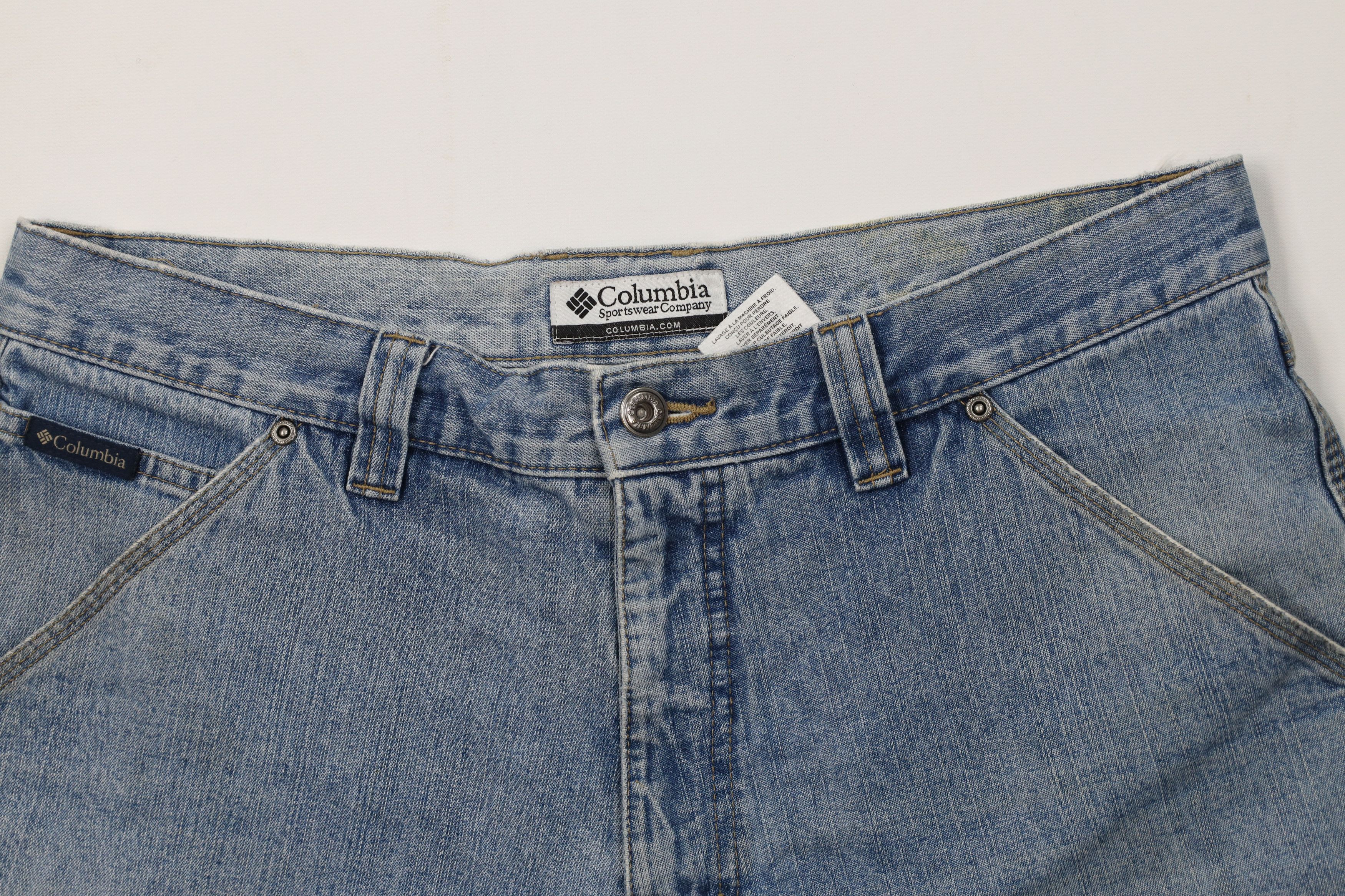 Columbia Vintage Columbia Dungaree Above Knee Denim Jean Shorts Size US 34 / EU 50 - 2 Thumbnail