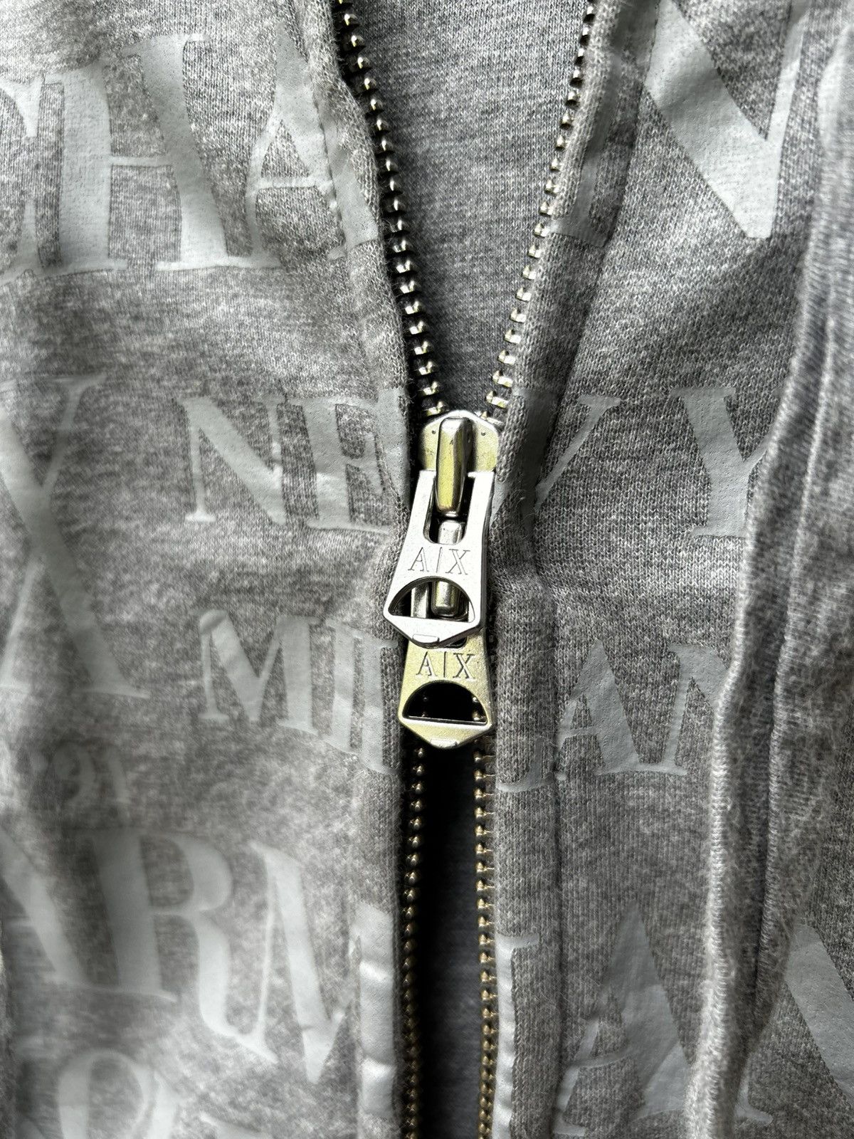 Armani Exchange × Designer × Vintage Armani Exchange Hoodie Archived Poem Zip Up Size US S / EU 44-46 / 1 - 6 Thumbnail