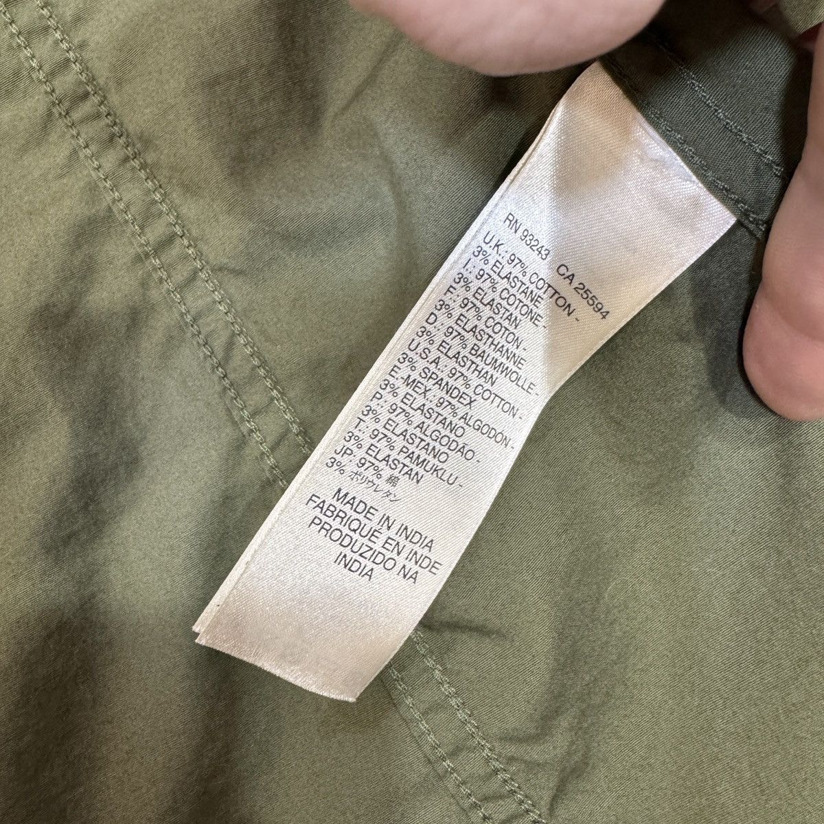 Diesel Diesel Green Cotton Overshirt Slim Fit L size Size US L / EU 52-54 / 3 - 7 Thumbnail