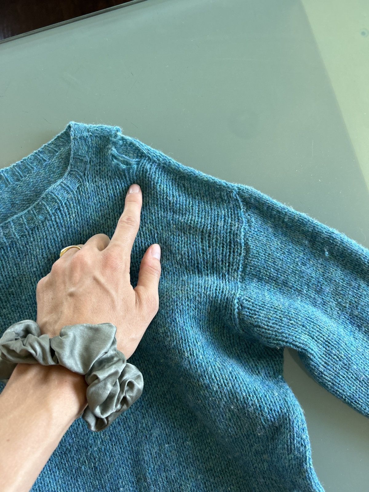 Prada Prada turquoise wool sweater Size US S / EU 44-46 / 1 - 4 Thumbnail