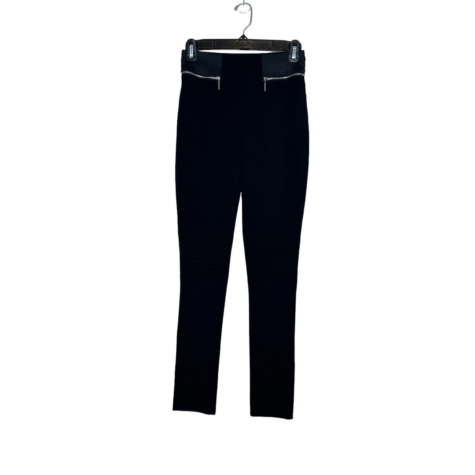 Zara Zara black moto pull on skinny pants size Small Size 28" / US 6 / IT 42 - 7 Thumbnail