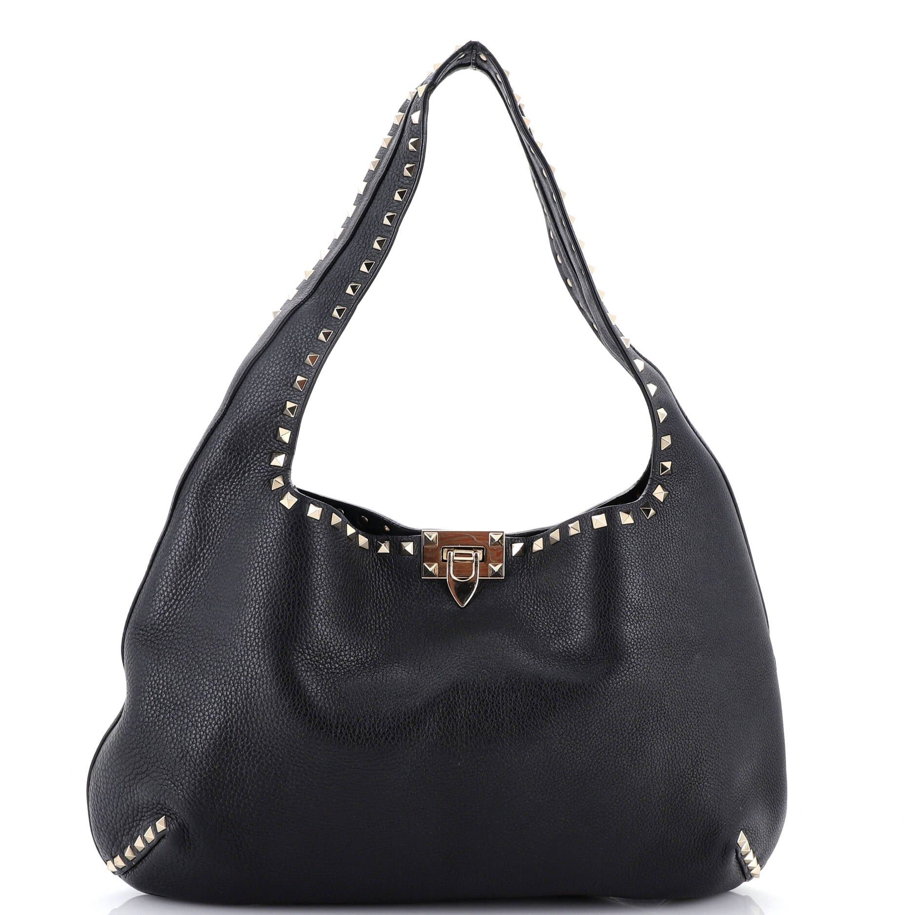 Valentino Rockstud Flip Lock Hobo Size ONE SIZE - 1 Thumbnail