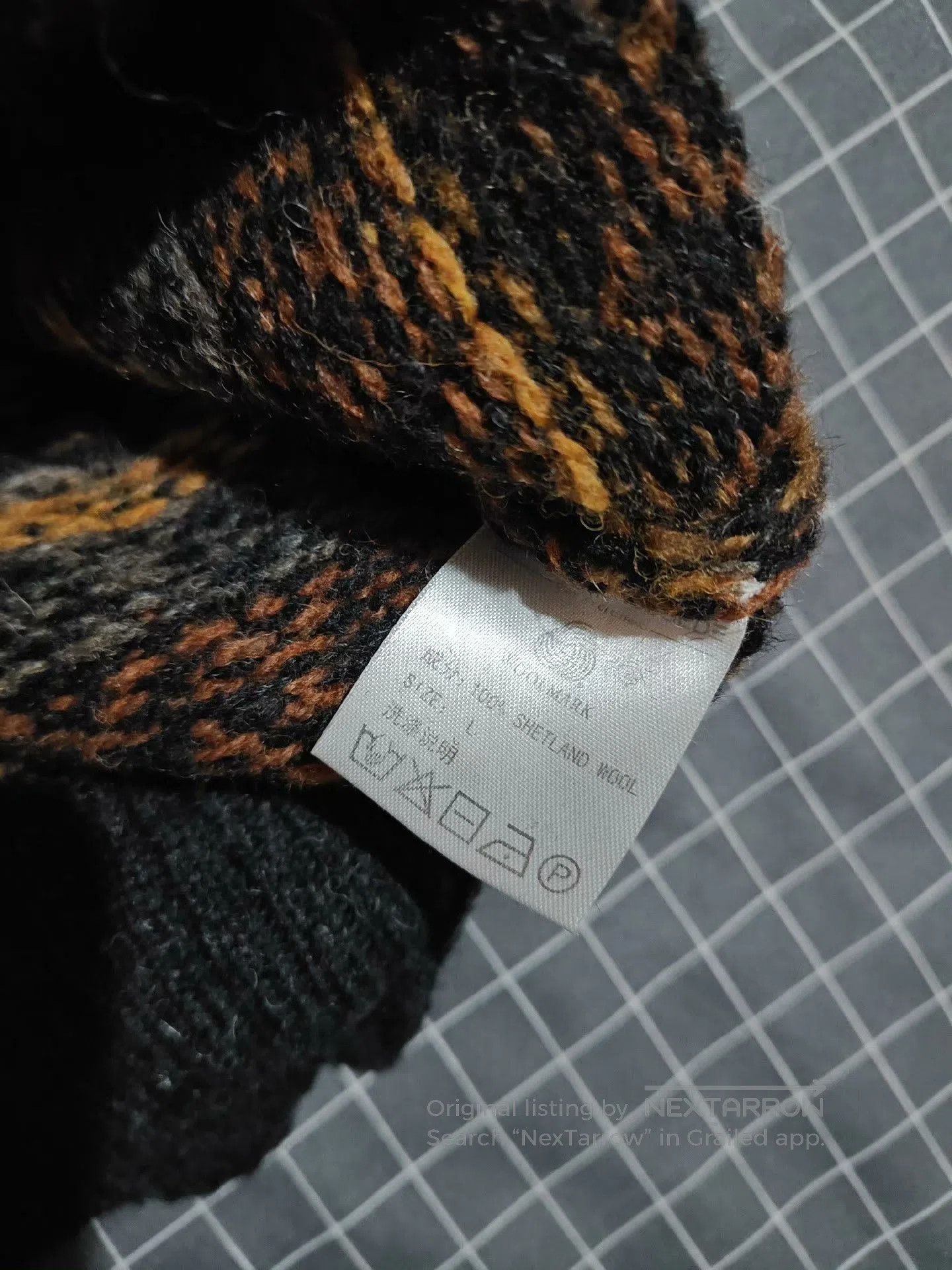Vintage Vintage Fair Isle Wool Long. Size US L / EU 52-54 / 3 - 8 Thumbnail
