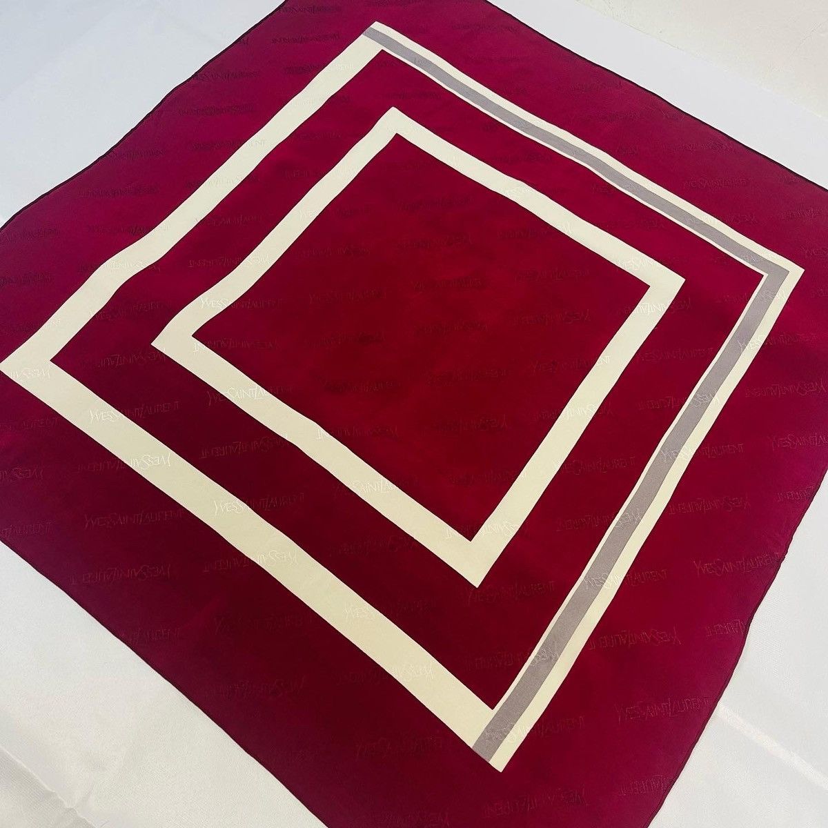 Vintage × Yves Saint Laurent YVES SAINT LAURENT SILK BANDANA NECKERCHIEF SCARF Size ONE SIZE - 3 Thumbnail
