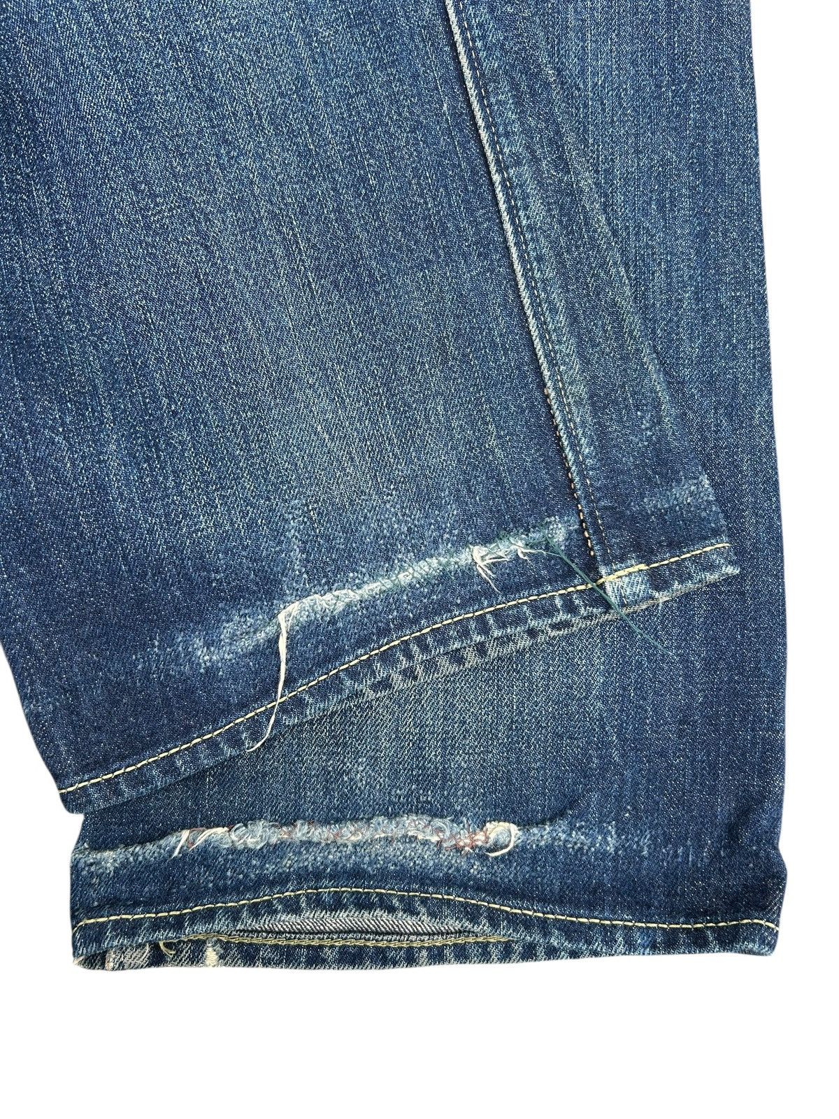 Kapital Vintage Japanese Brand CINAME Selvedge Distressed Denim Jean Size US 32 / EU 48 - 18 Thumbnail
