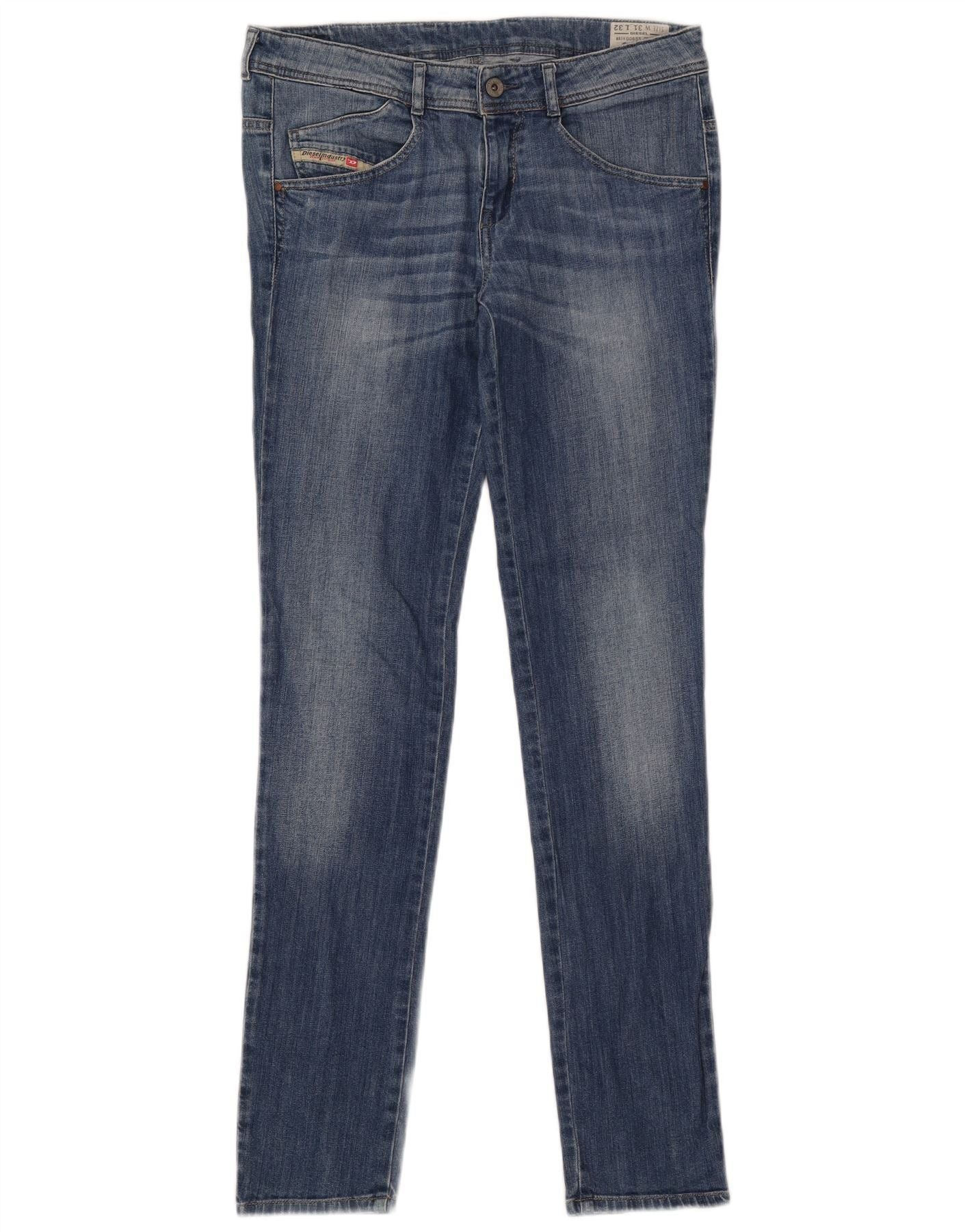 Diesel Womens Clushy Slim Tapered Jeans W31 L32 Blue Cotton Size 42" / US 20 - 1 Thumbnail