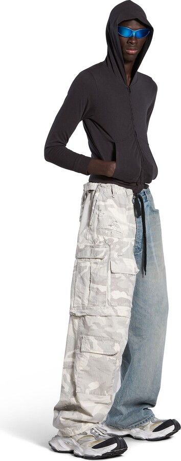 Balenciaga Grayscale Camo Hybrid Baggy Pants Size US 36 / EU 52 - 1 Thumbnail