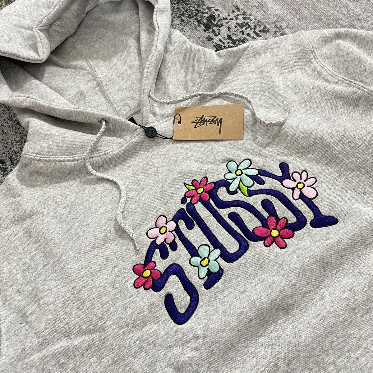 Stussy Floral Hoodie | Grailed