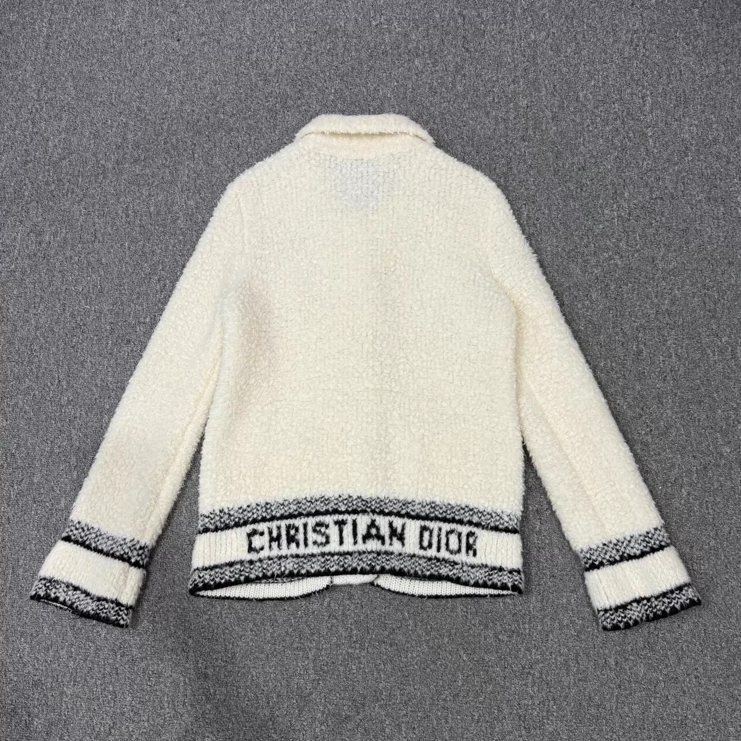 Dior Dior White Lamb Wool Jacket S 99 New Size S / US 4 / IT 40 - 2 Thumbnail