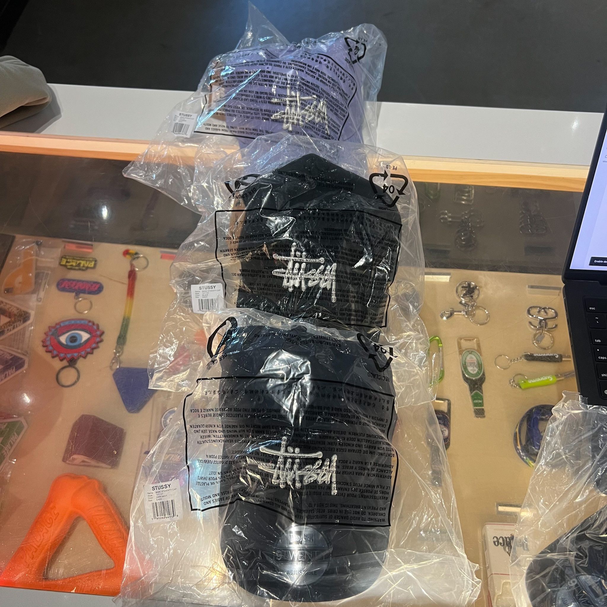 New Era × Stussy Stüssy New Era 9Twenty Basic Strapback Lavender Size ONE SIZE - 3 Thumbnail