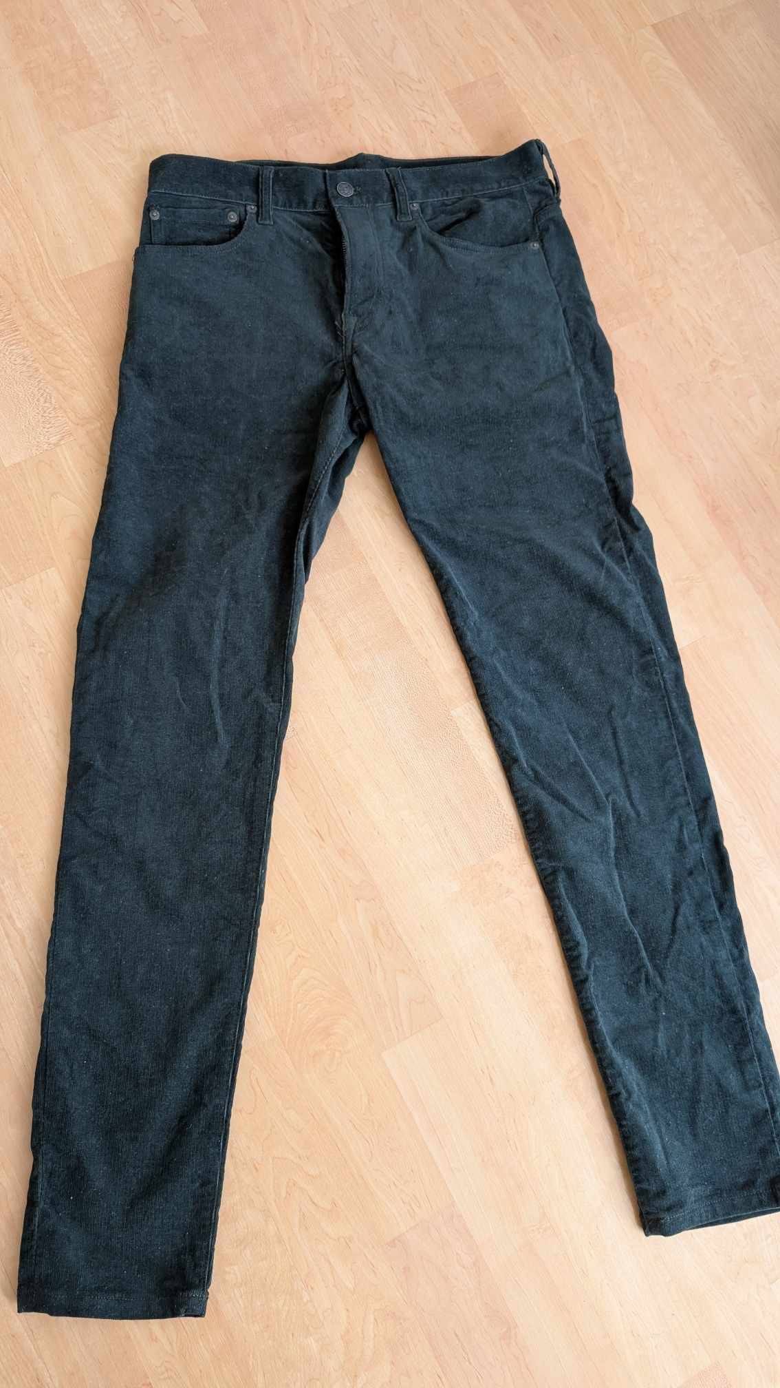Club Monaco Club Monaco Olive-Green Slim-fit Pants [Fits like size 30] Size US 31 - 1 Thumbnail