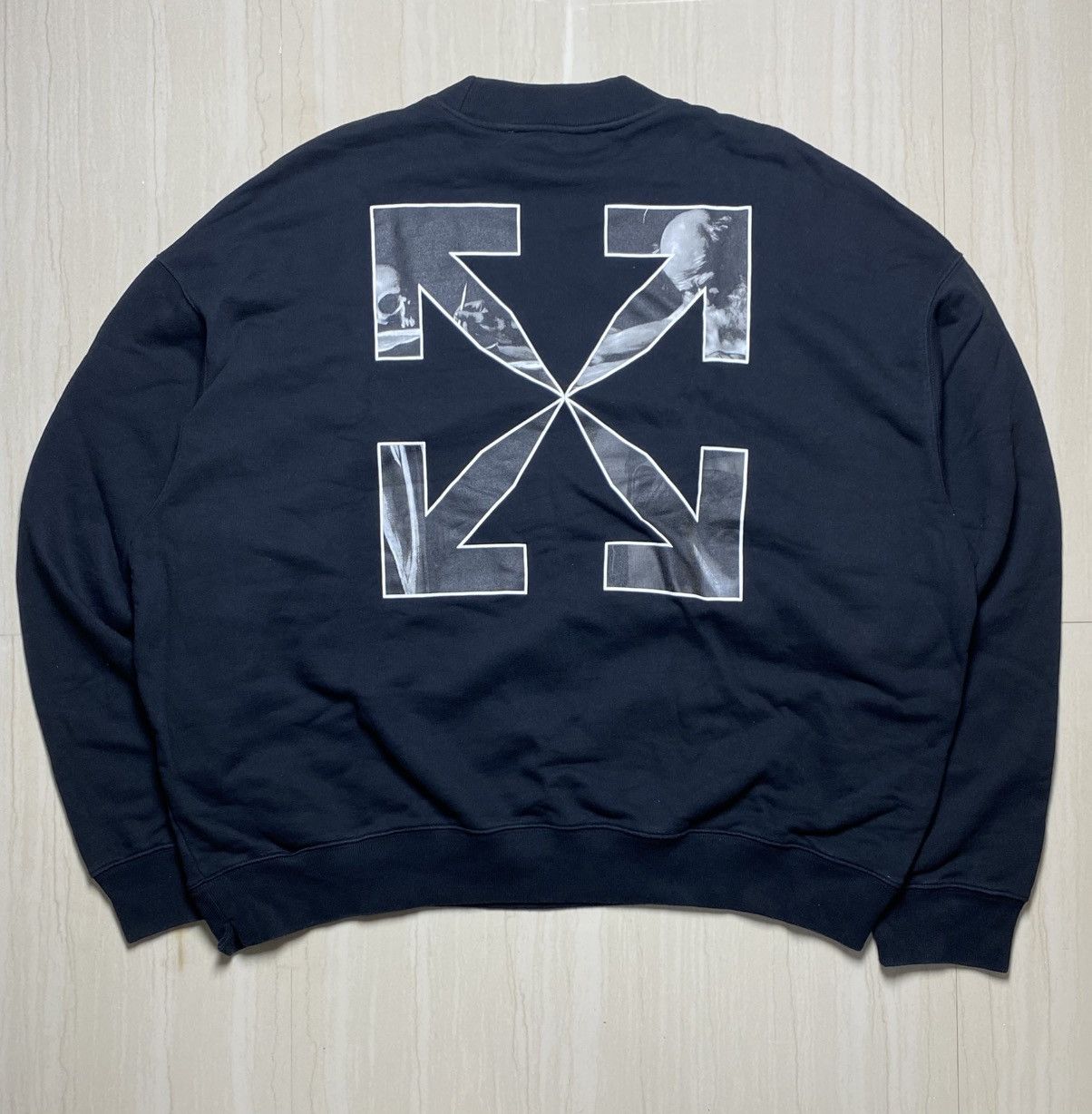 Off-White Caravaggio Arrow Skate Crewneck Sweatshirt