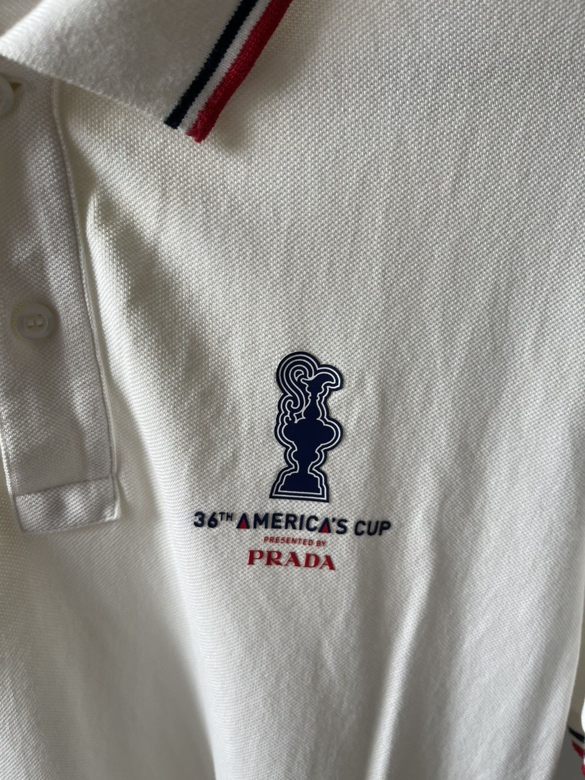 Prada Prada 36th America Cup Polo Tee Size US XL / EU 56 / 4 - 5 Thumbnail