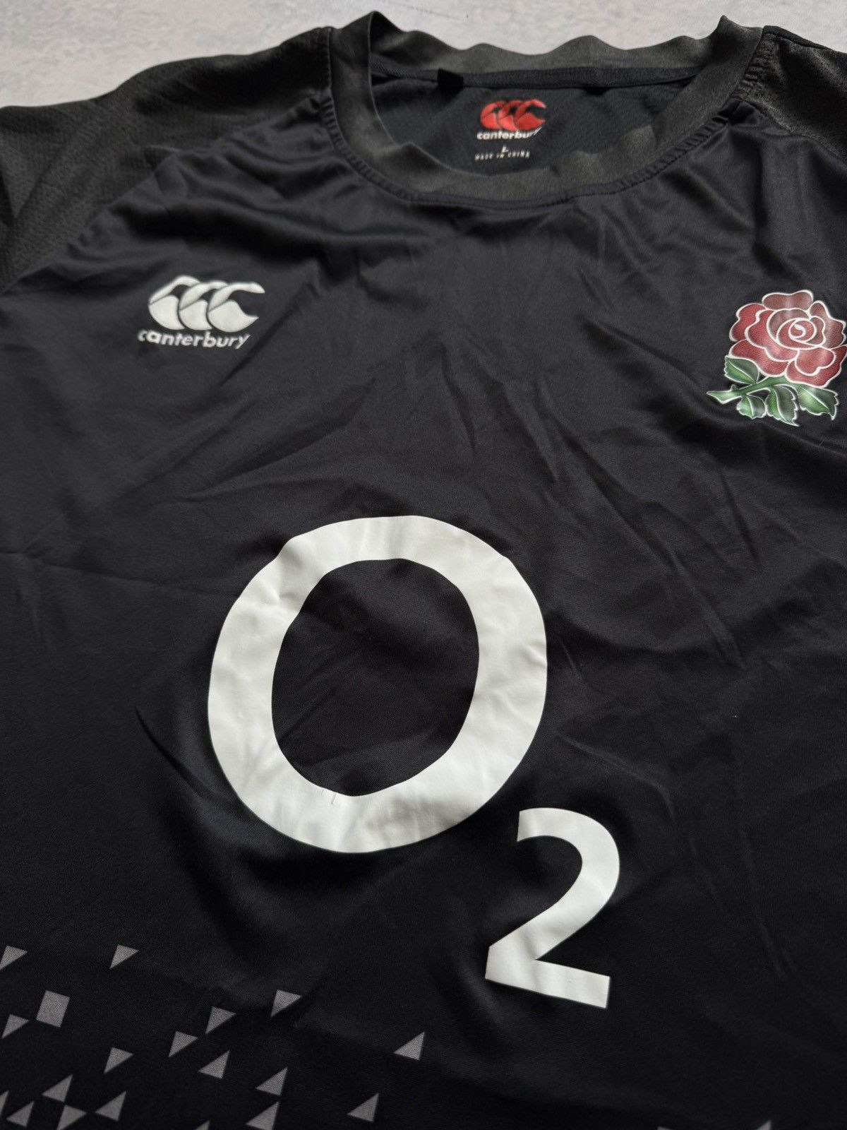 Vintage Conterbury black O2 Rose jersey tee Size US L / EU 52-54 / 3 - 3 Thumbnail