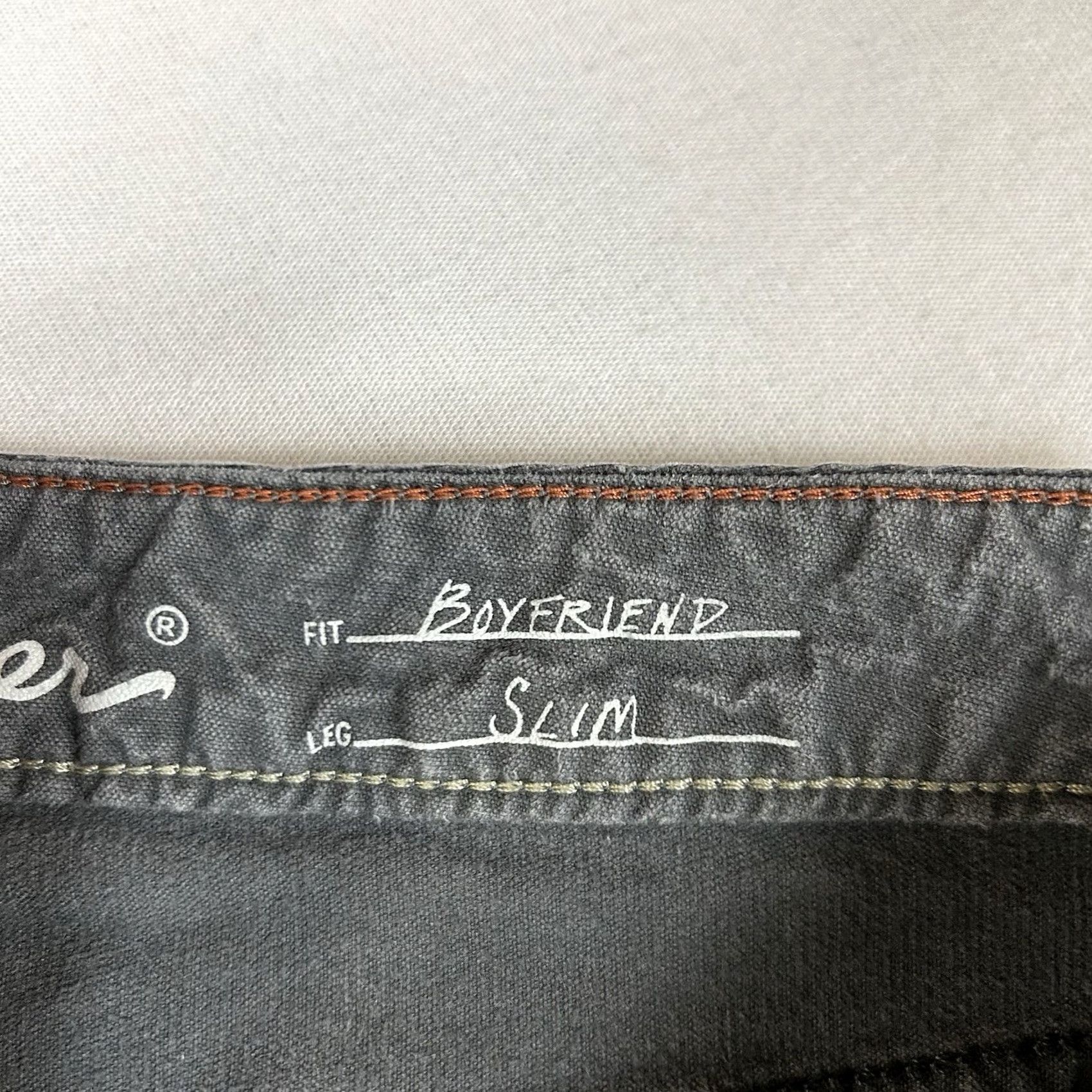 Eddie Bauer Eddie Bauer Boyfriend Slim Fit Corduroy Pants Womens 6 Gray Chino Casual Size 28" / US 6 / IT 42 - 6 Thumbnail
