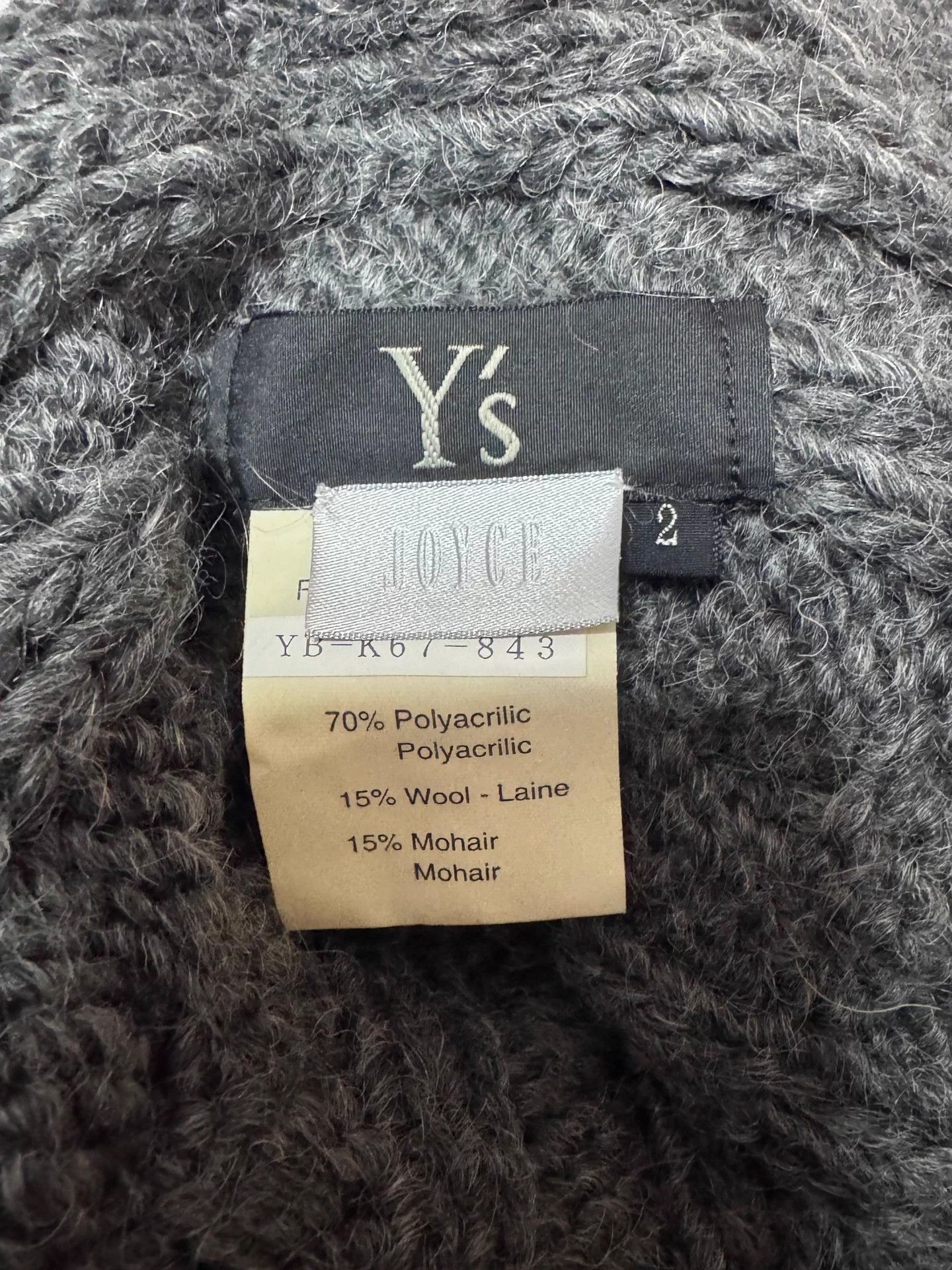 Y's YohjiYamamoto Y’s Vintage Chunky Knit Shawl Joyce Exclusive Size ONE SIZE - 5 Thumbnail