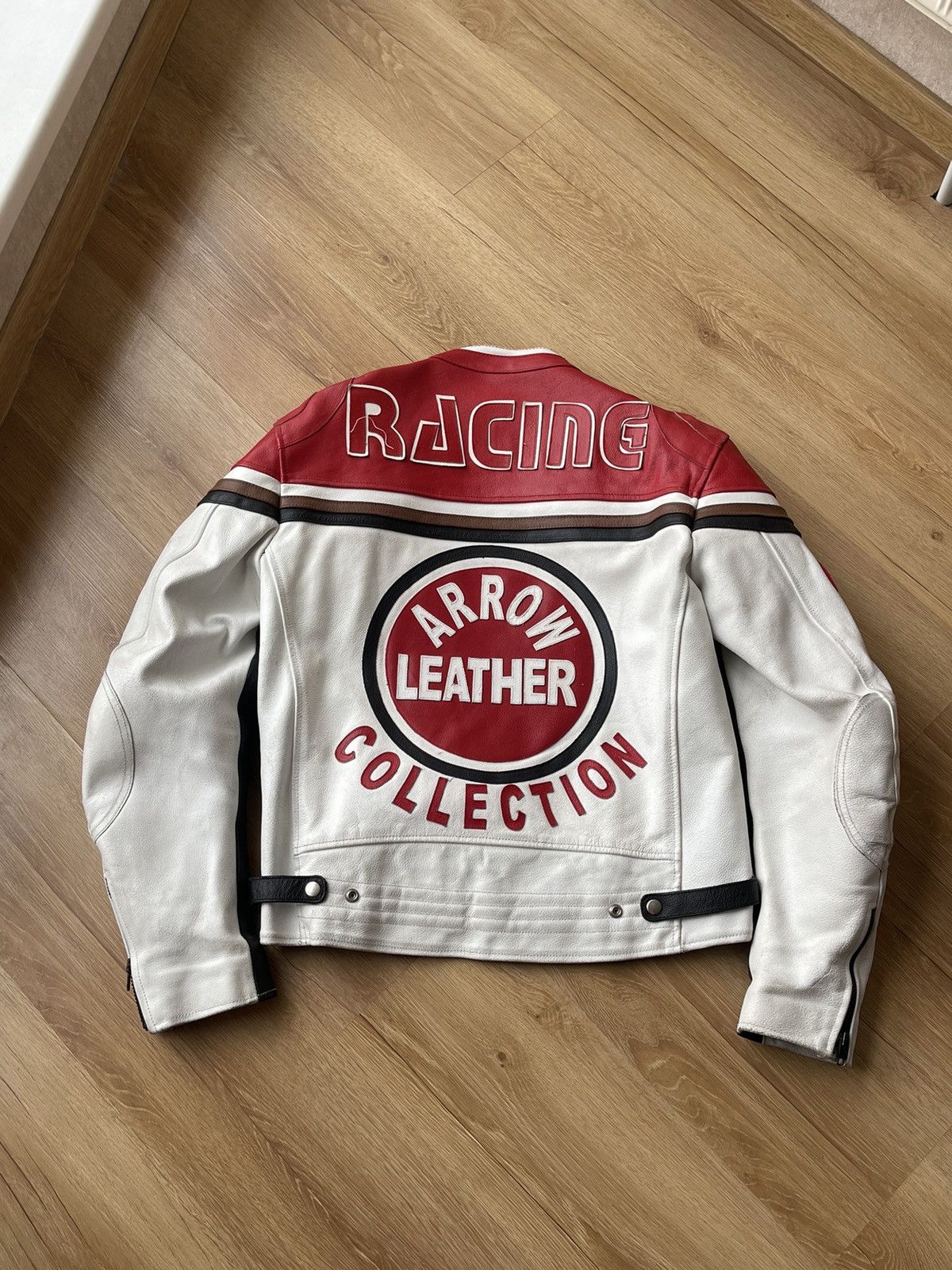 Genuine Leather Lucky Strike Style Racing Moto Leather Jacket PROTECTION Size US M / EU 48-50 / 2 - 5 Thumbnail