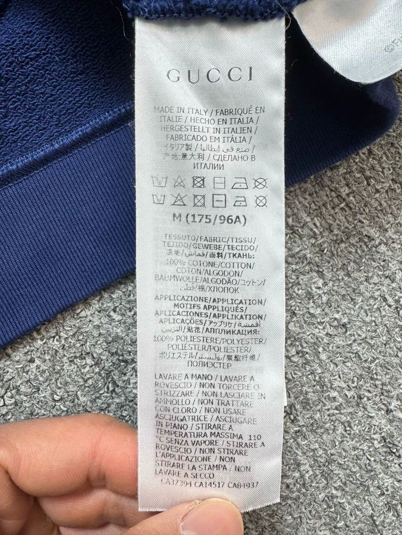Gucci Gucci Blue embroidered Doraemon letter logo sweatshirt Size US M / EU 48-50 / 2 - 5 Thumbnail