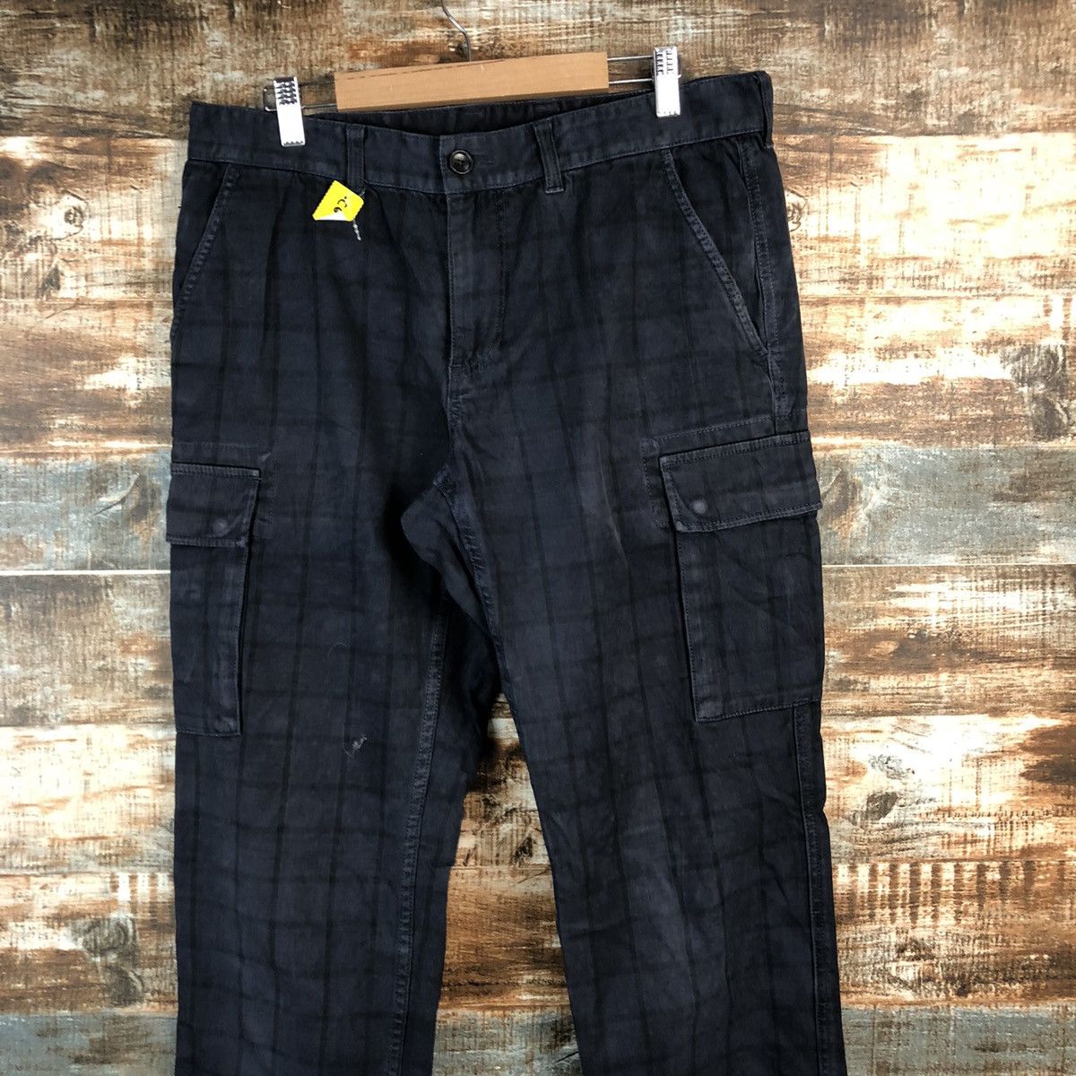Comme Ca Ism DL Comme Ca Ism checkered Cargo Multipocket Pants #C644 Size US 32 / EU 48 - 4 Thumbnail