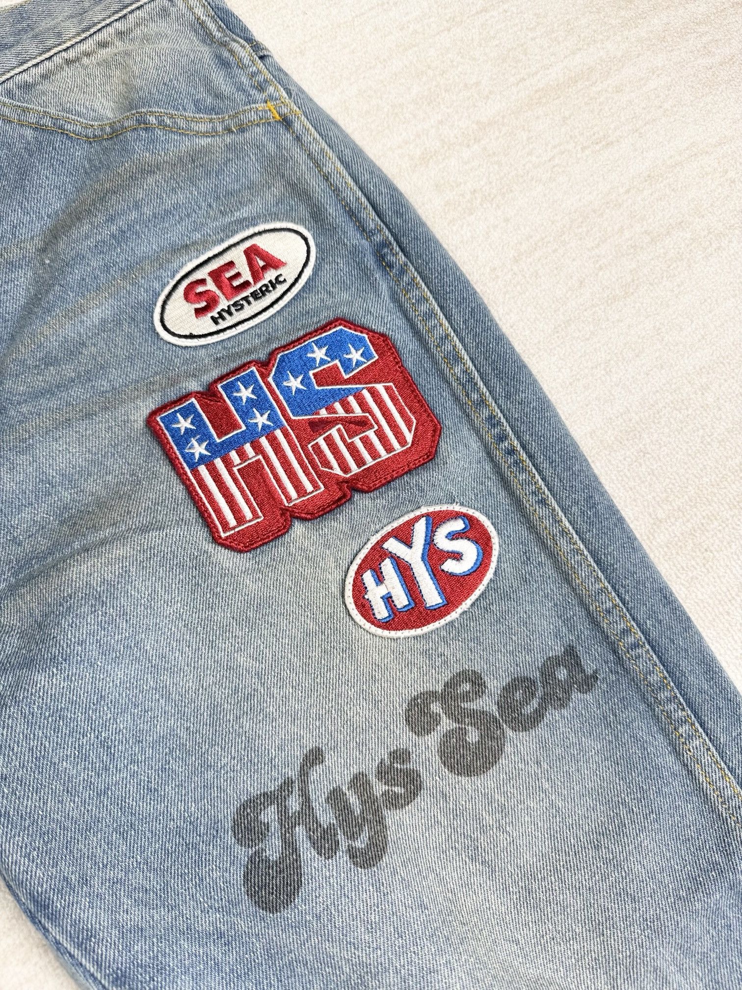 hysteric Glamour x wind and sea jean