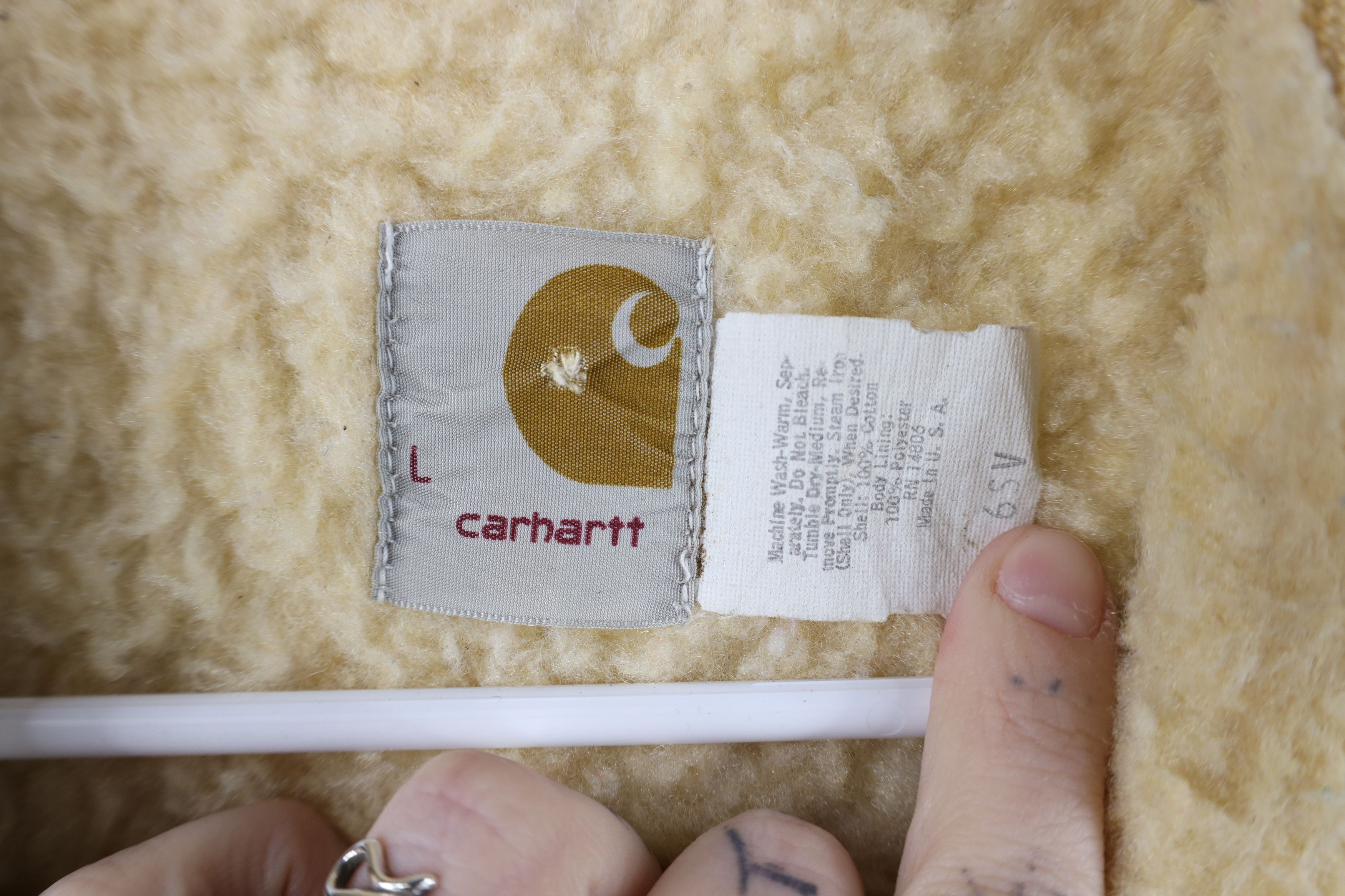 Carhartt Vintage 70s 80s Carhartt Pile Fleece Lined Vest Jacket USA Size US L / EU 52-54 / 3 - 9 Thumbnail
