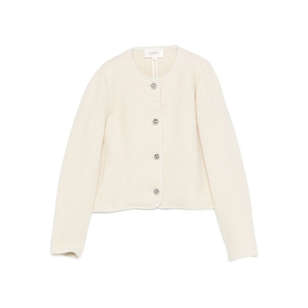 ba&sh Ba&sh NEUTRALS Jackets - Tweed Jackets Size S / US 4 / IT 40 - 1 Thumbnail