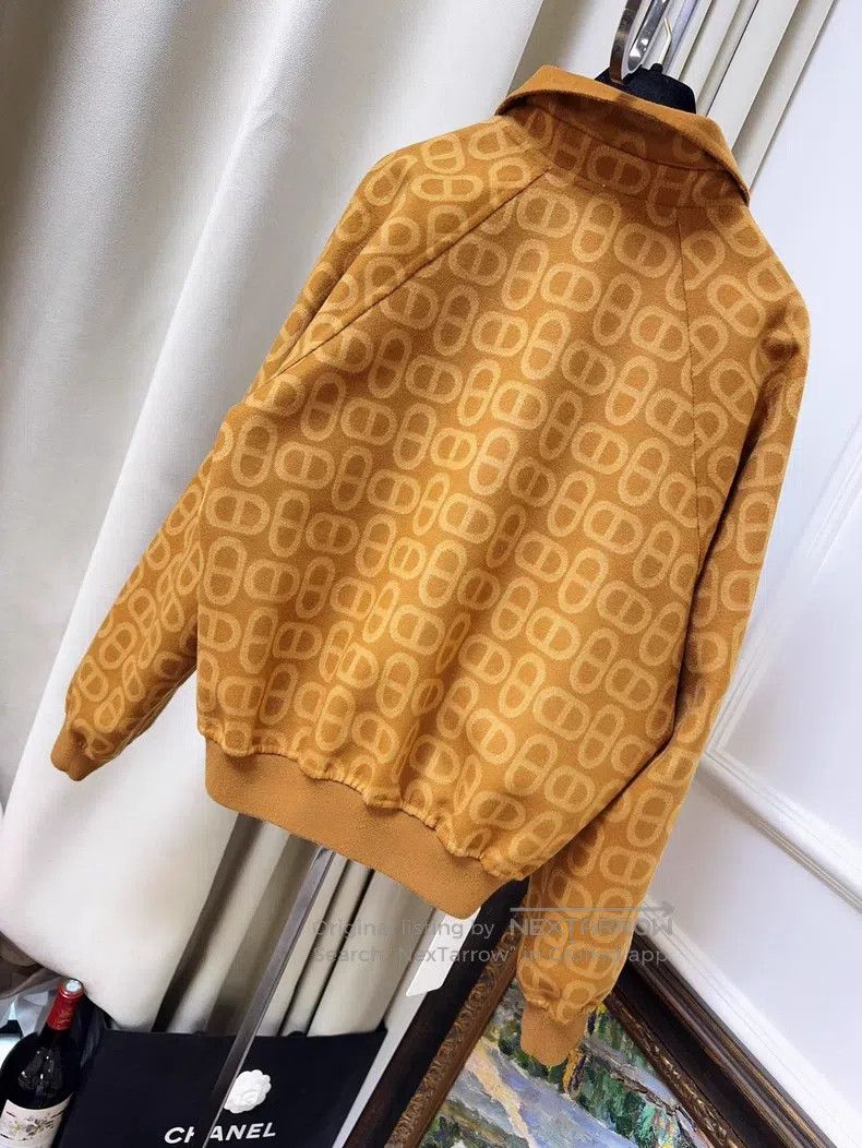 Hermes Hermes Boar Nose Full-Print Two-Way Cashmere Jacket Size S / US 4 / IT 40 - 4 Thumbnail