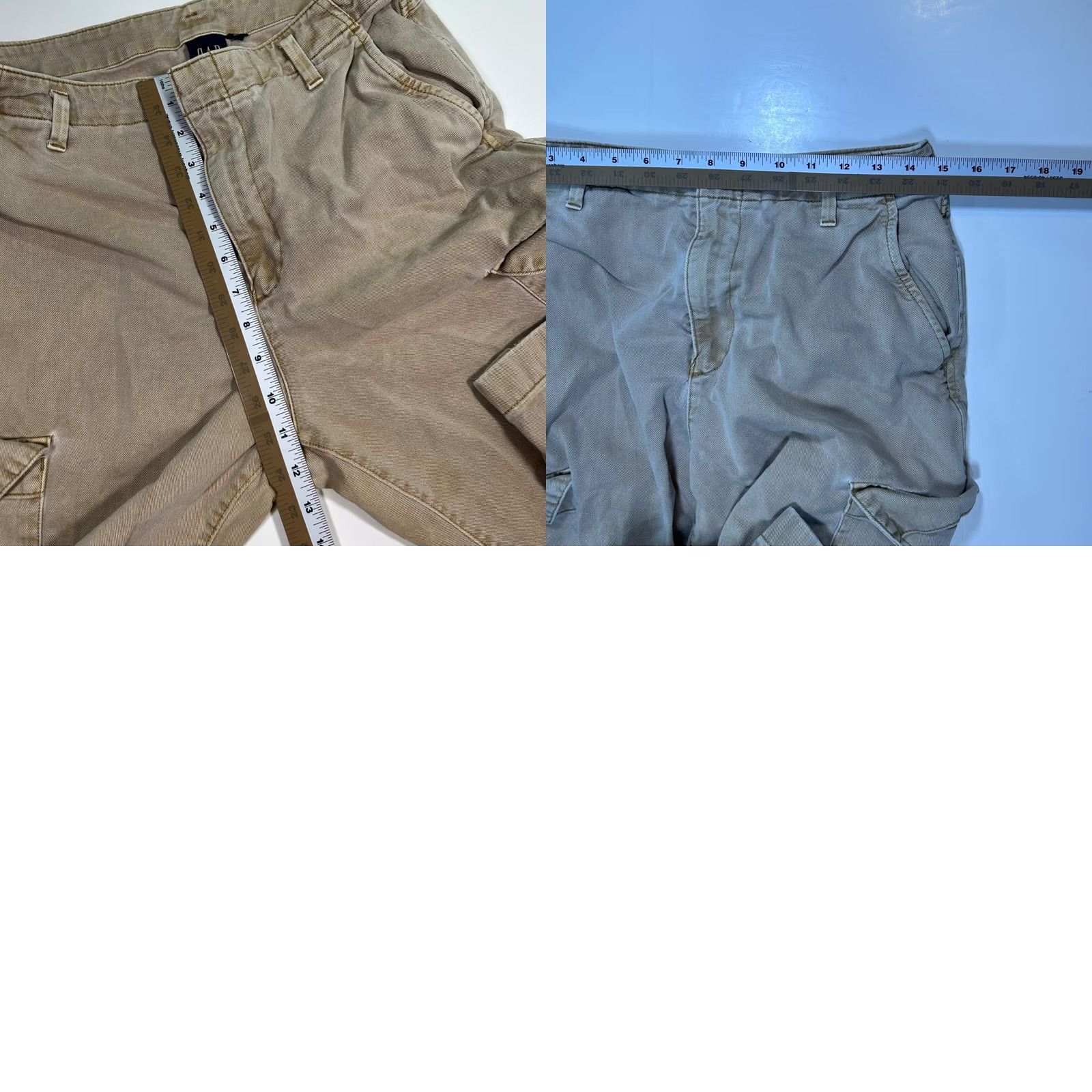 Gap GAP Women's Cargo Pants Wide Leg Khaki Casual Utility Trousers Size 6 Size 28" / US 6 / IT 42 - 8 Thumbnail