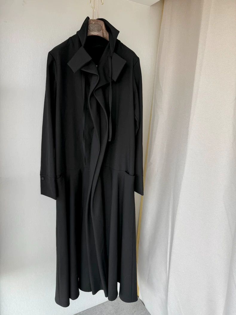 Yohji Yamamoto Yohji Yamamoto size 1 Noir irregular dimensional placket wo Size S / US 4 / IT 40 - 3 Thumbnail