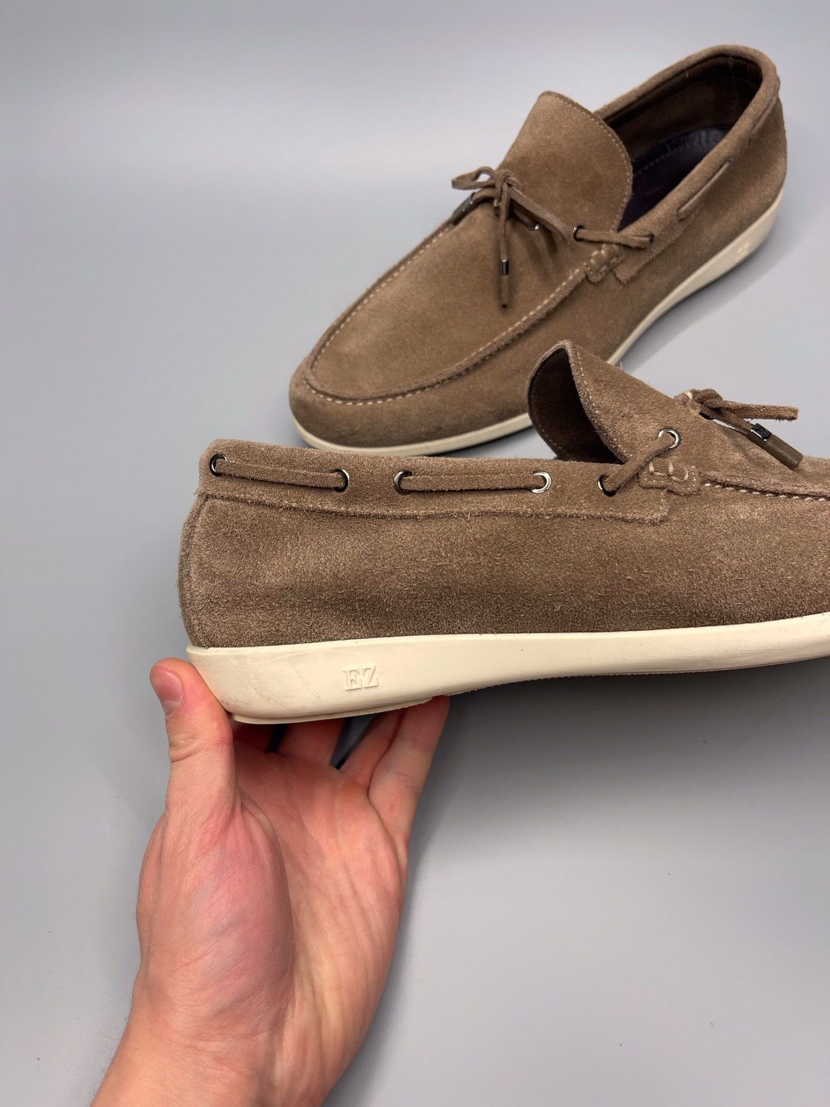 Ermenegildo Zegna Ermenegildo Zegna Suede Loafer’s Shoes Size US 11 / EU 44 - 11 Thumbnail