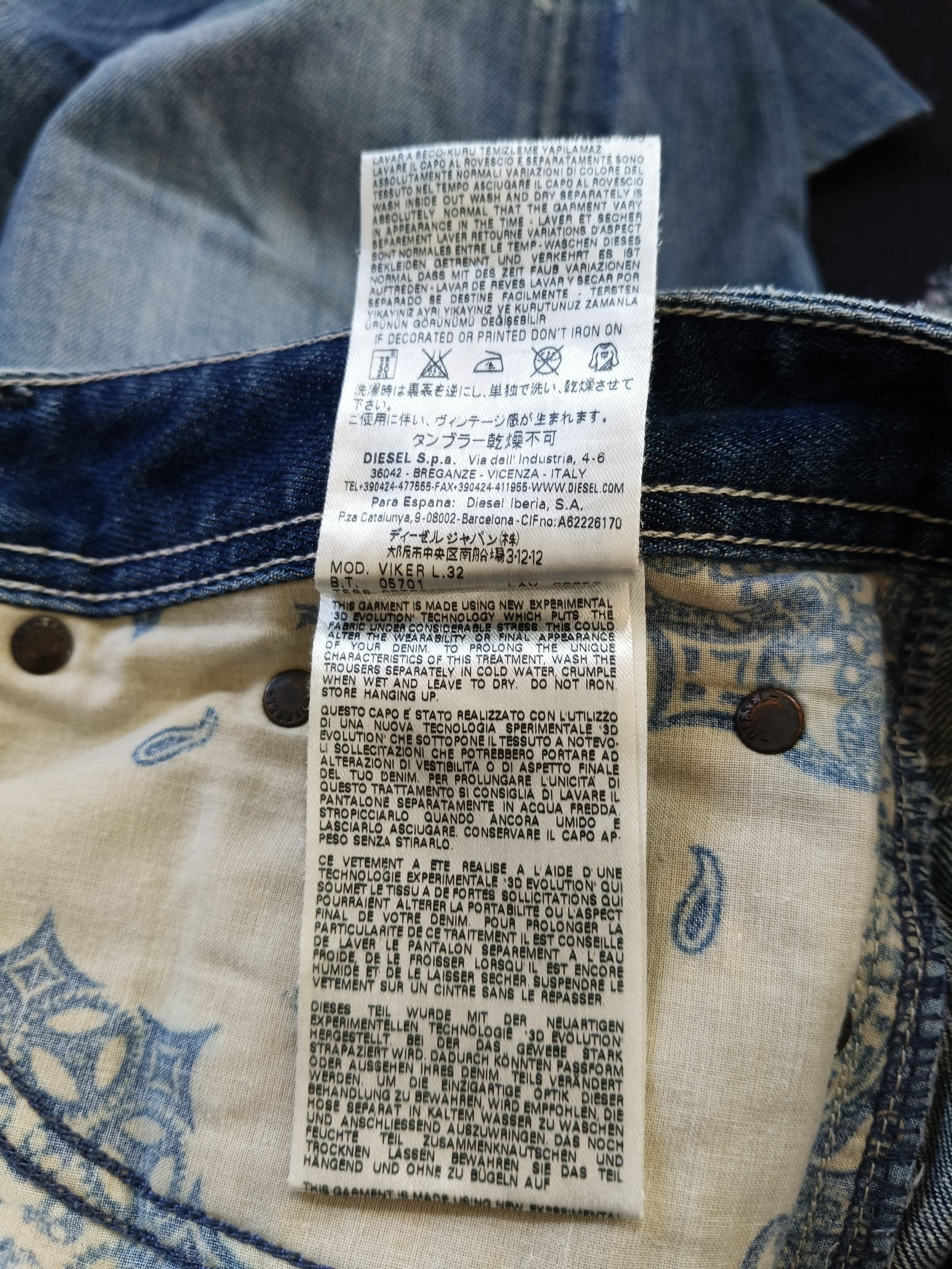 Diesel Diesel VIKER Regular Straight Blue Jeans Size US 36 / EU 52 - 15 Thumbnail