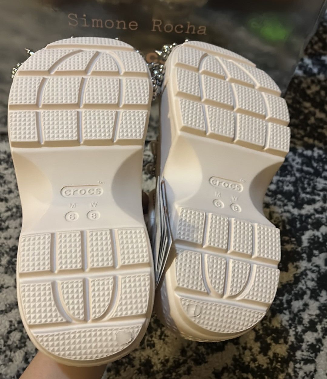 Crocs × Simone Rocha SIMONE ROCHA X CROCS Embellished Stomp Clogs Dew Size US 8 / IT 38 - 4 Thumbnail