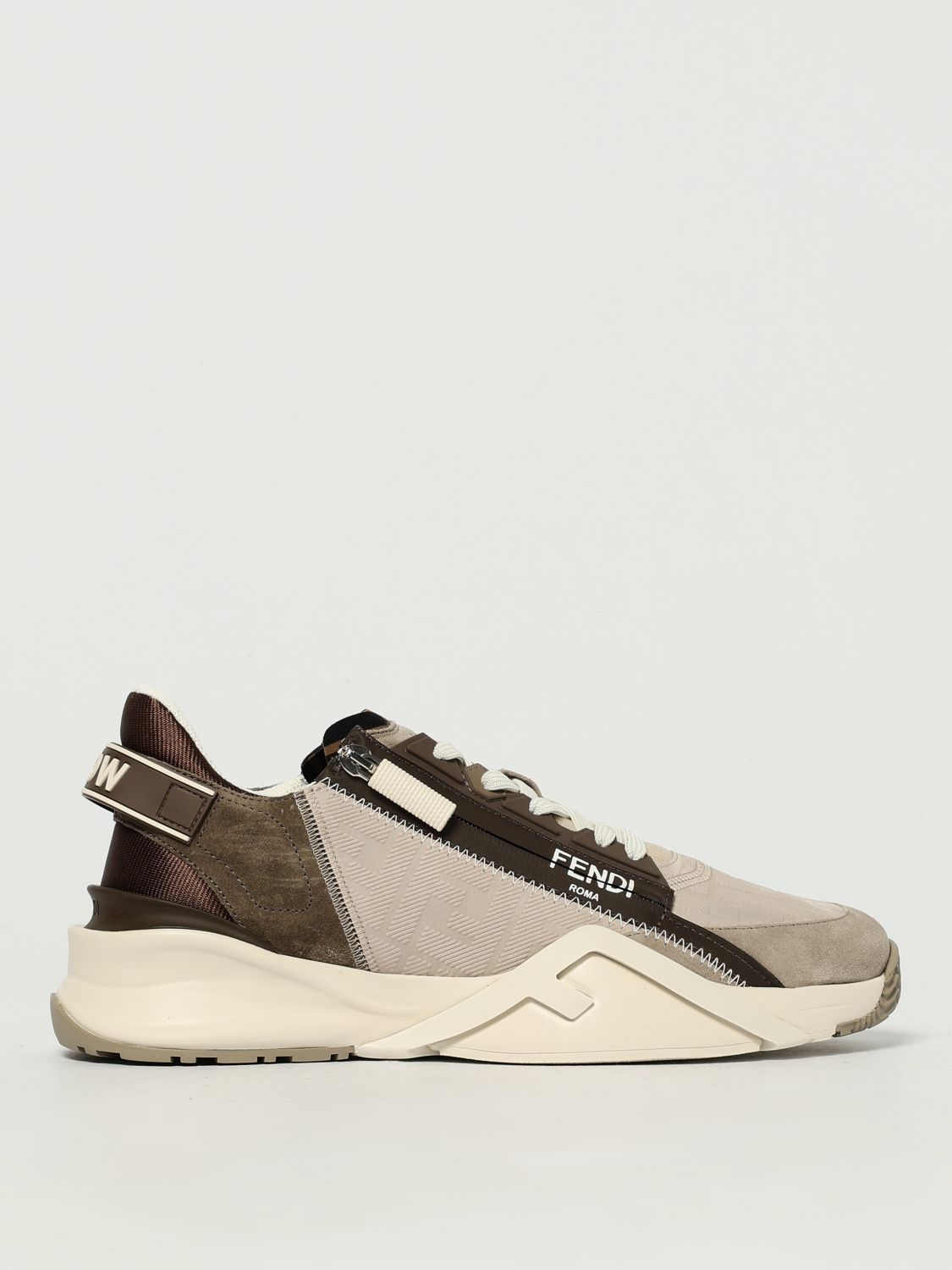Fendi Fendi Sneakers Men Beige Size US 7 / EU 40 - 1 Thumbnail