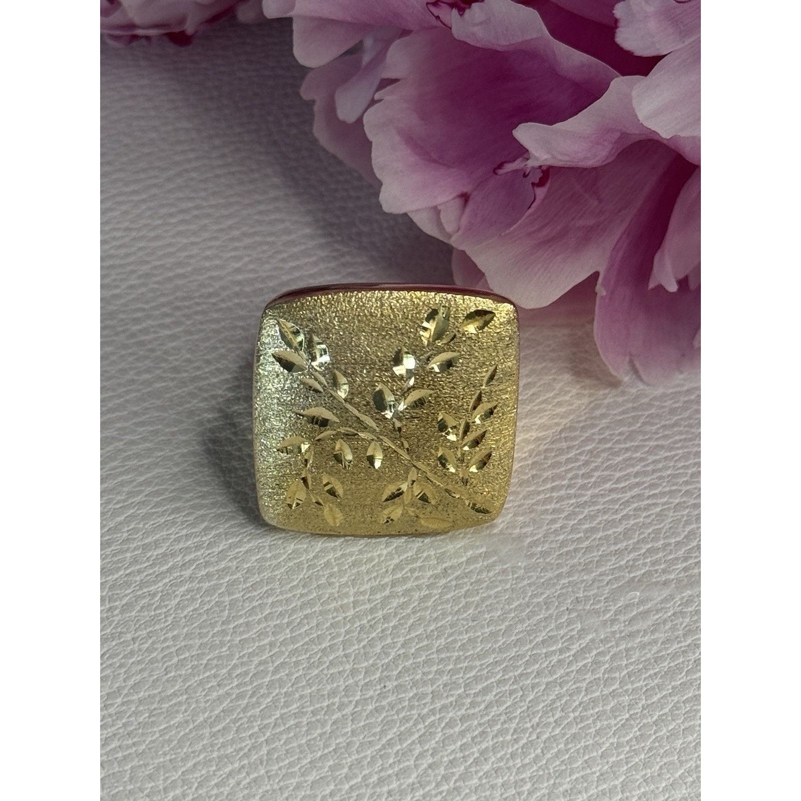 Jewelry 925 STERLING SILVER GOLD PLATED ITALY RING SIZE 8 Size ONE SIZE - 2 Thumbnail