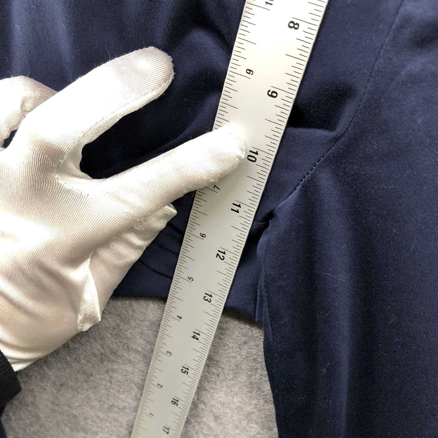 Uniqlo VINTAGE Ralph Lauren Women’s Dress Pants Size 14 Dark Navy Blue Straight Flat Front Twill Office Workwear Size 36" / US 14 / IT 50 - 7 Thumbnail