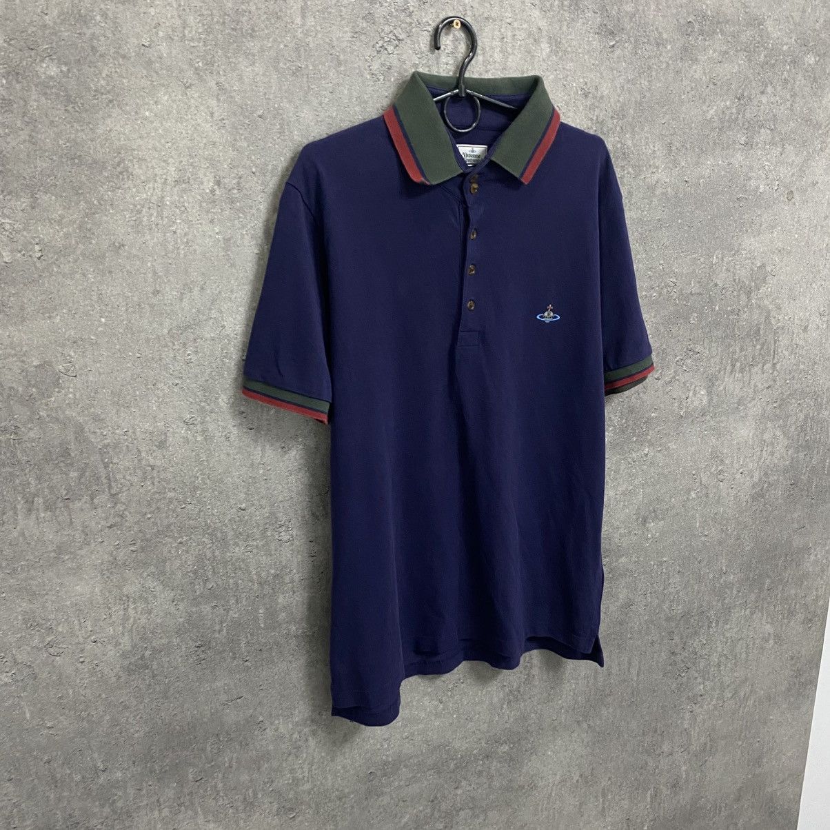 Vivienne Westwood Vivienne Westwood Polo T-Shirt Vintage Small Orb Logo Luxury Size US XL / EU 56 / 4 - 3 Thumbnail